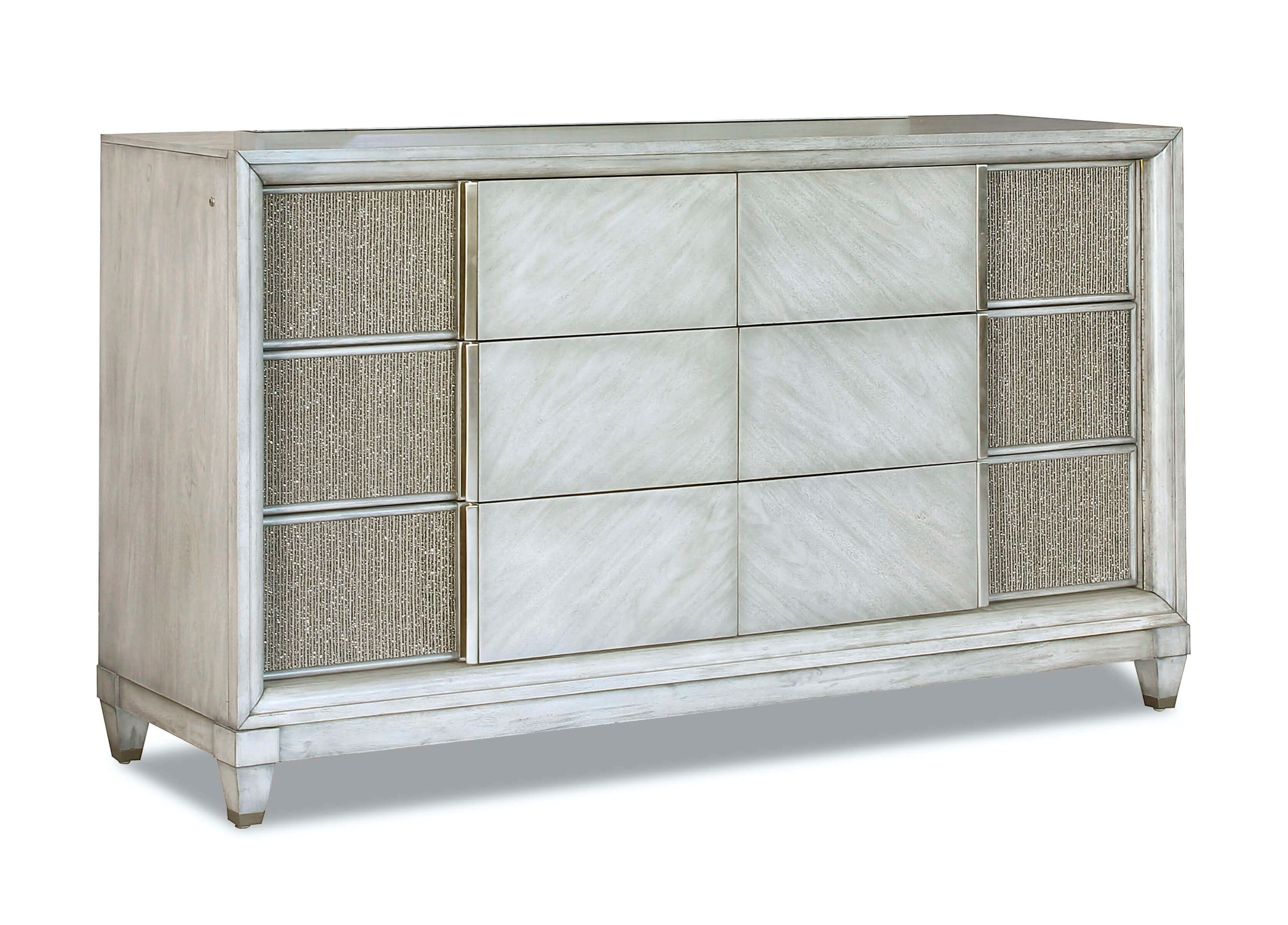 Navara Panel Bedroom Set w/Lighting