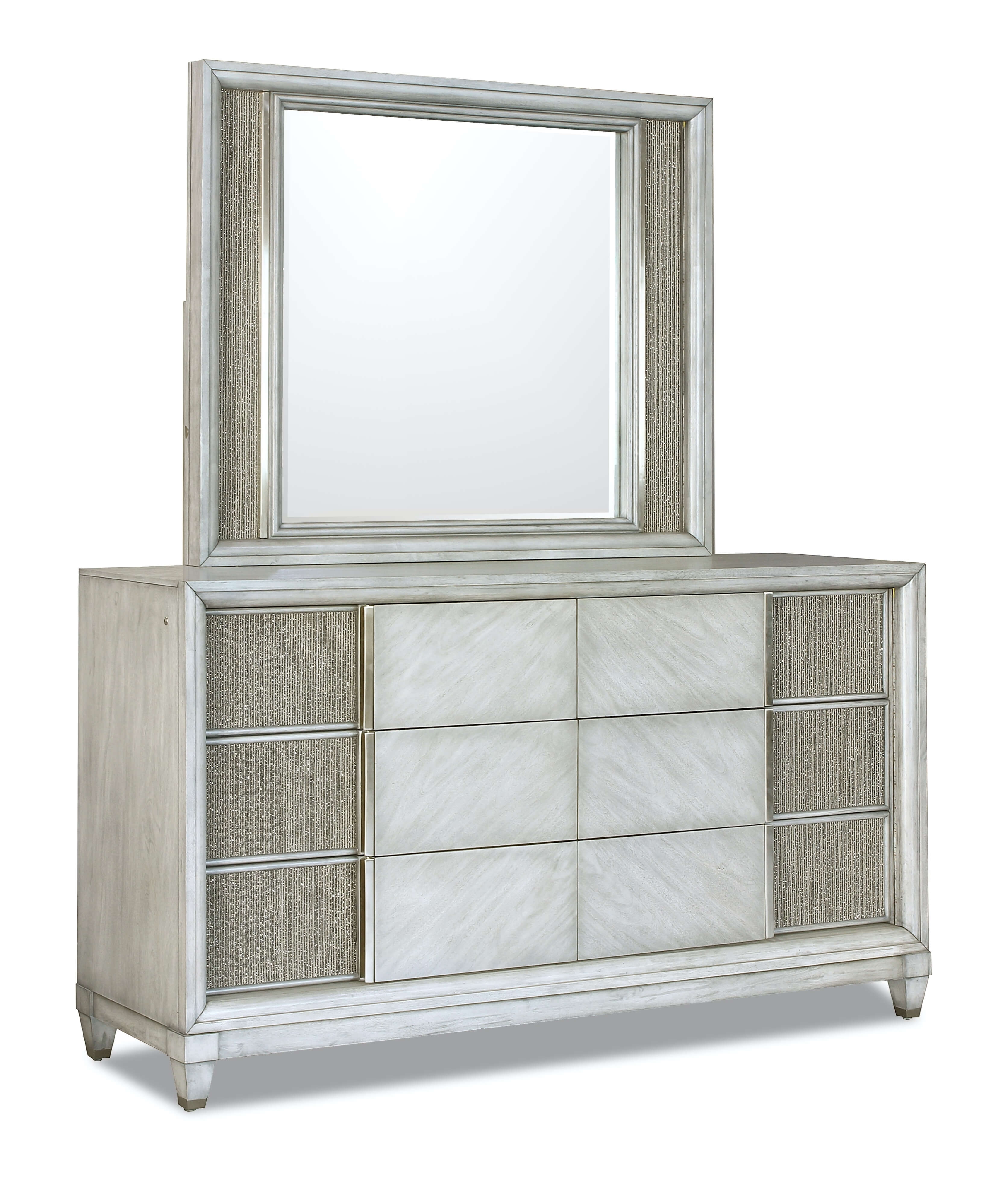 Navara Panel Bedroom Set w/Lighting