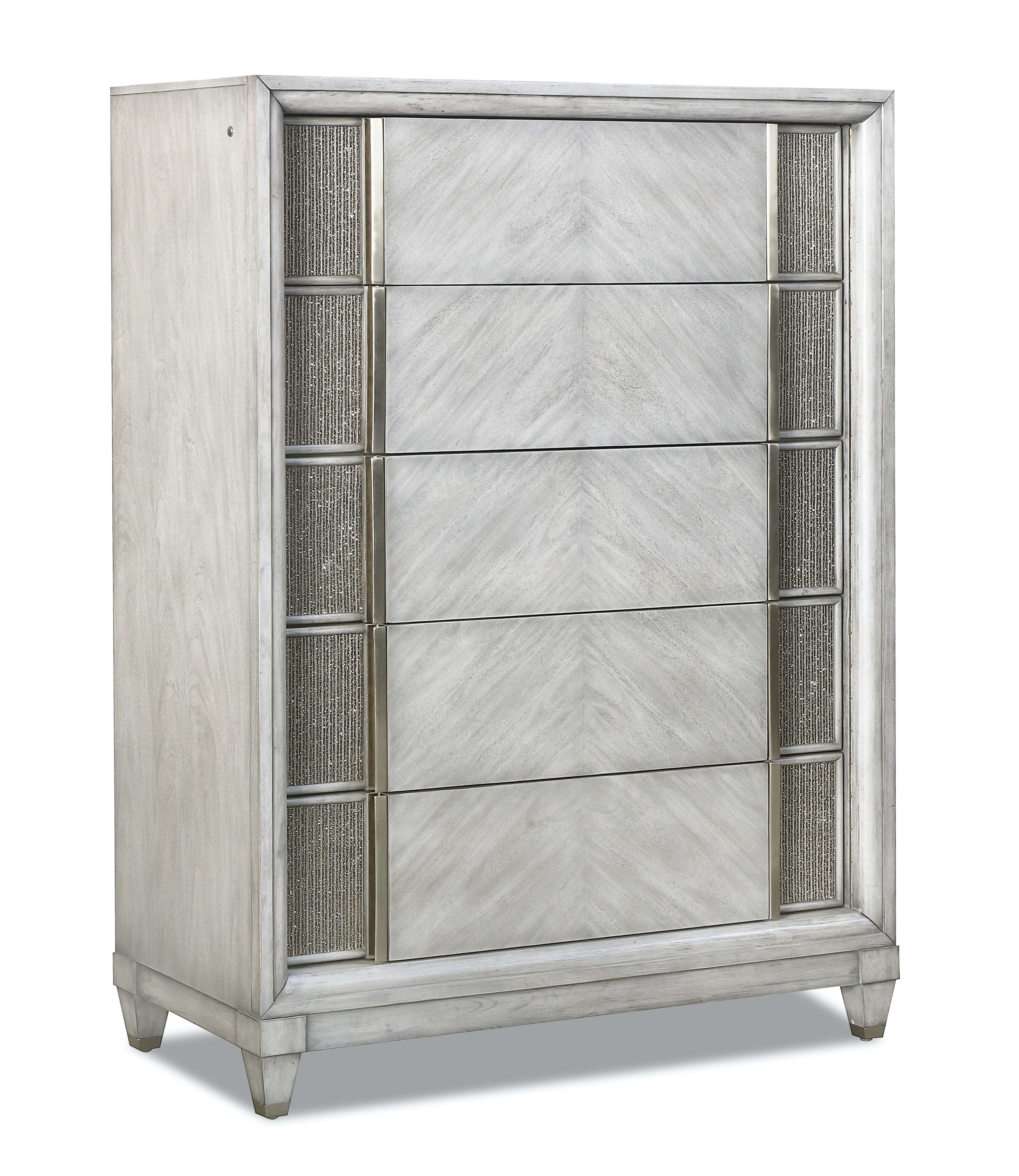 Navara Panel Bedroom Set w/Lighting