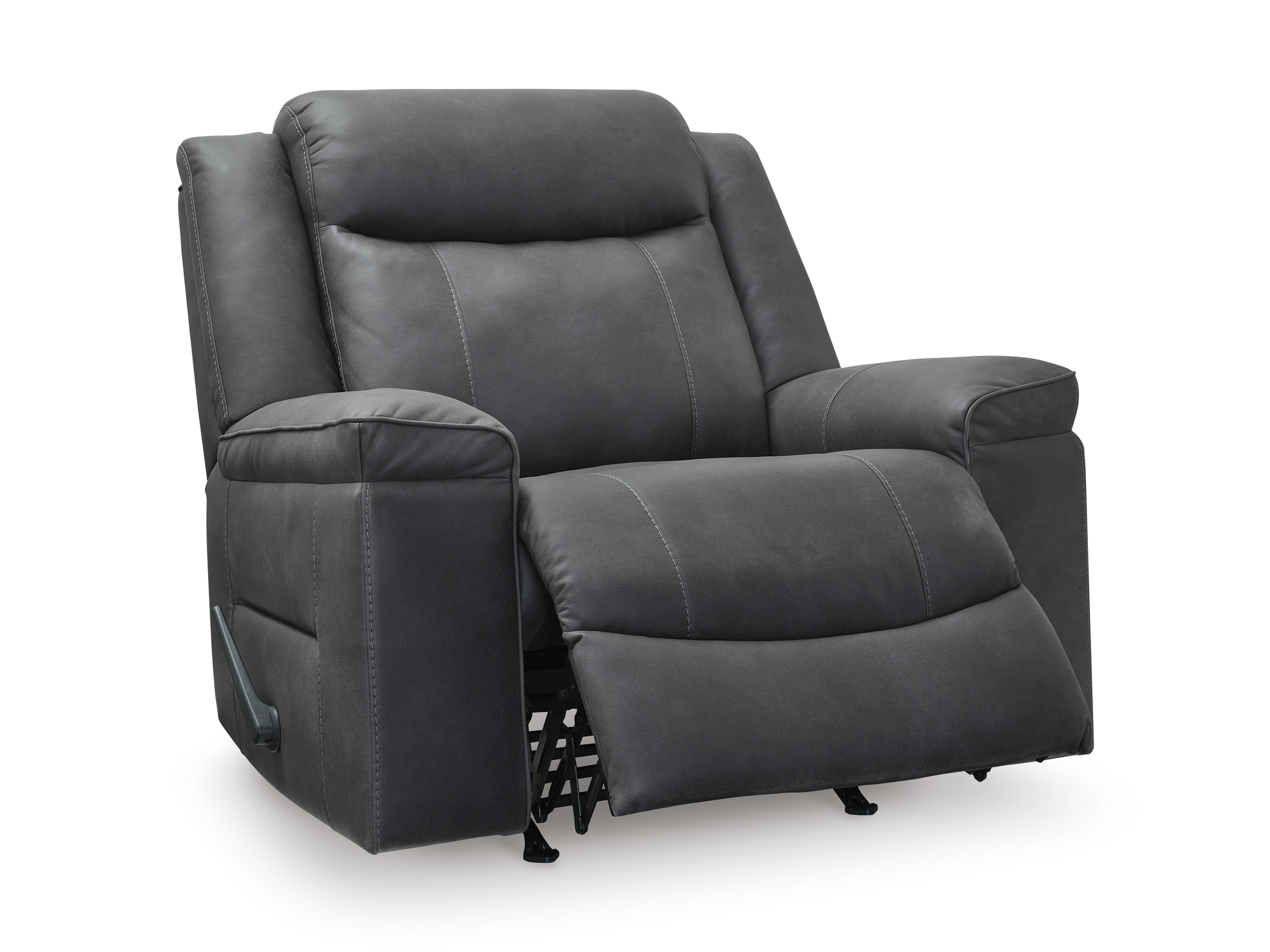 Status Check Faux Leather Rocker Recliner