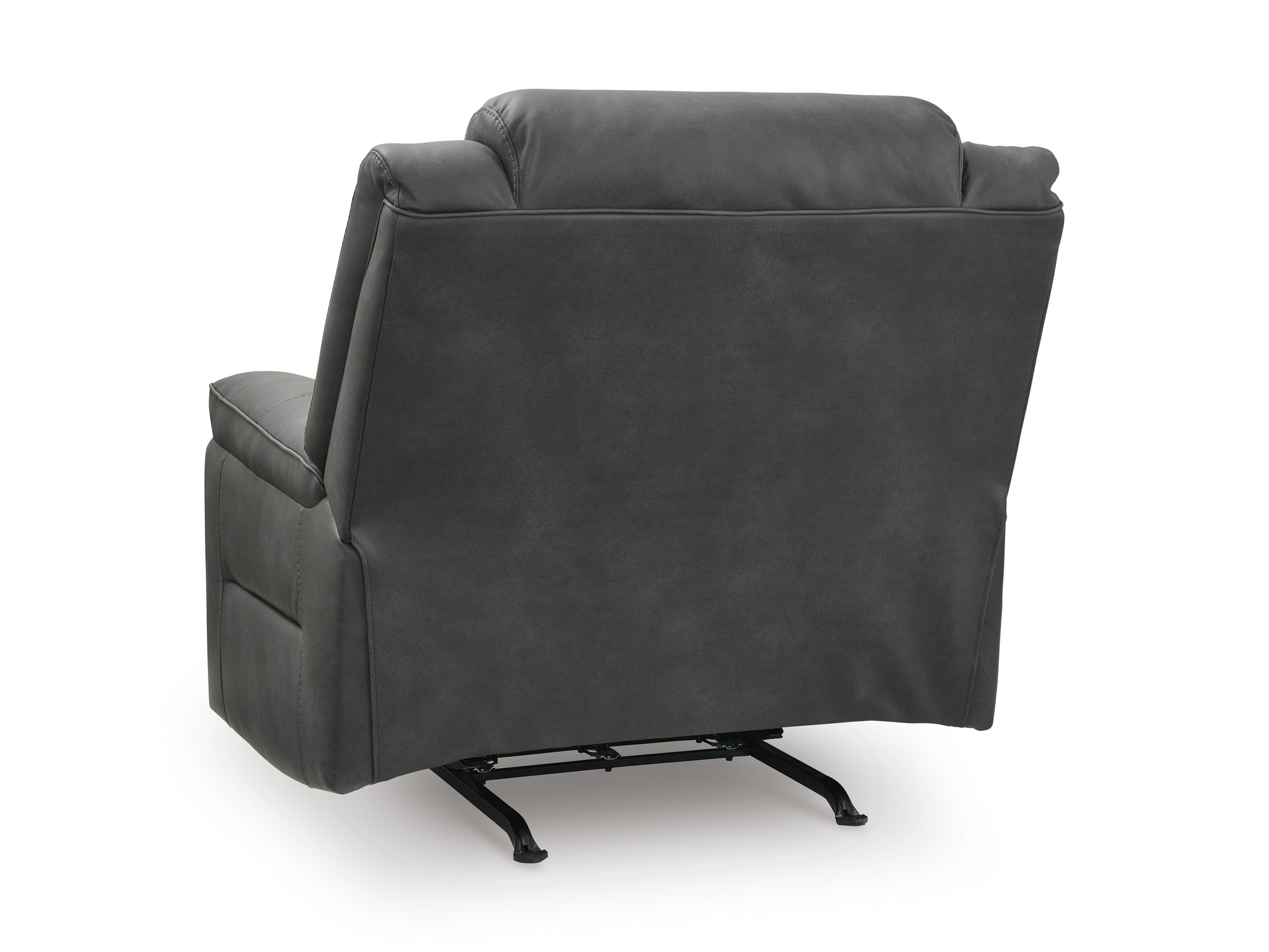 Status Check Faux Leather Rocker Recliner