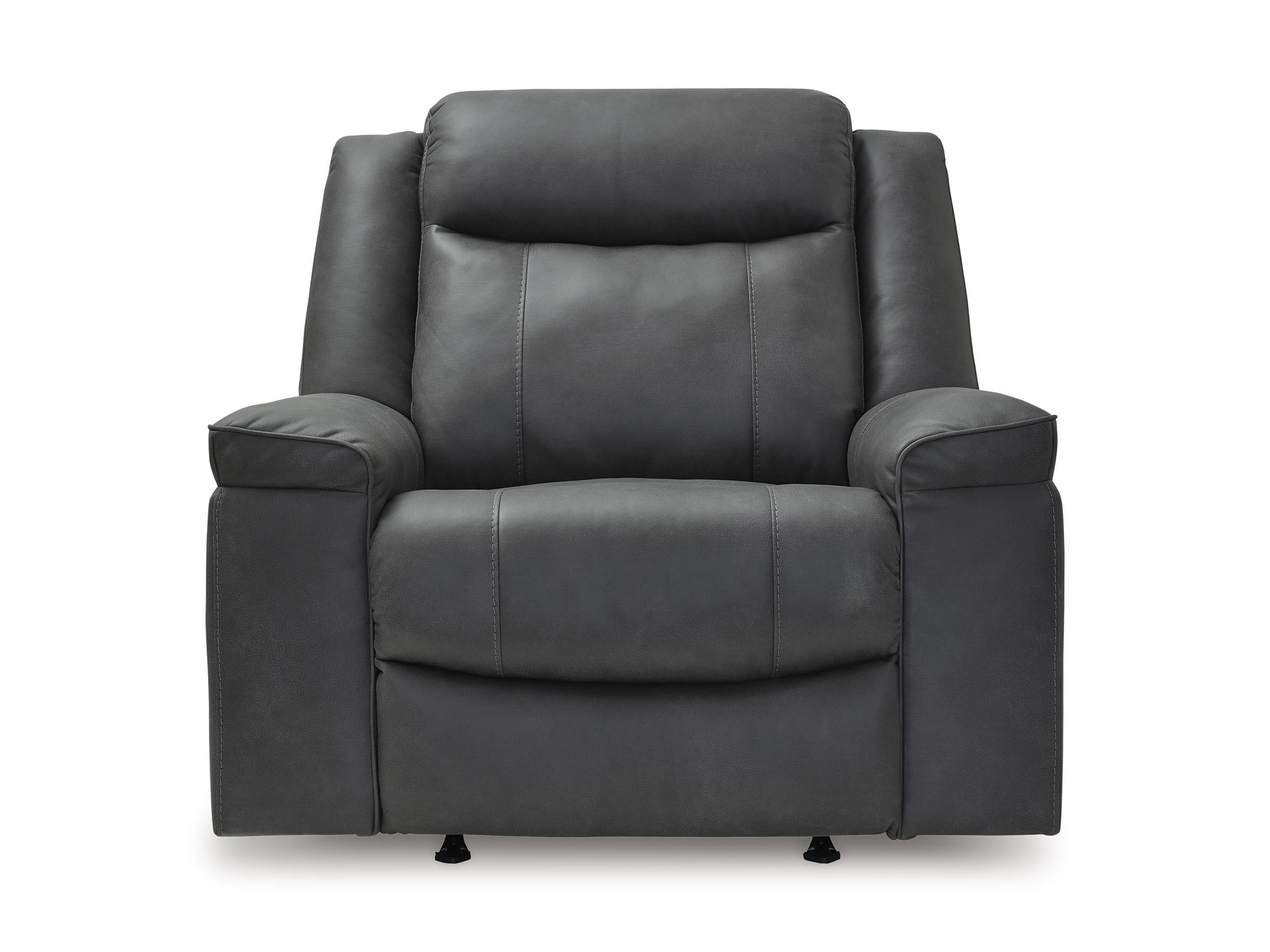 Status Check Faux Leather Rocker Recliner