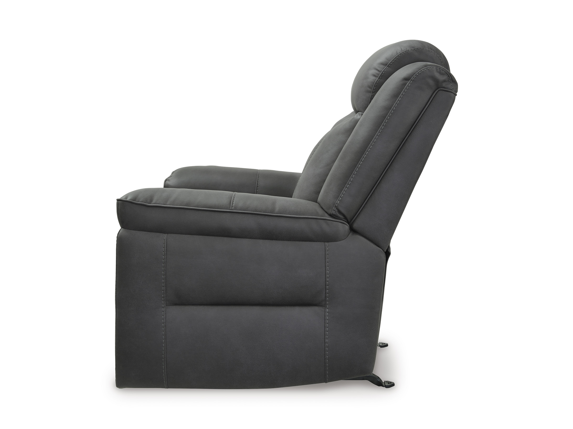 Status Check Faux Leather Rocker Recliner