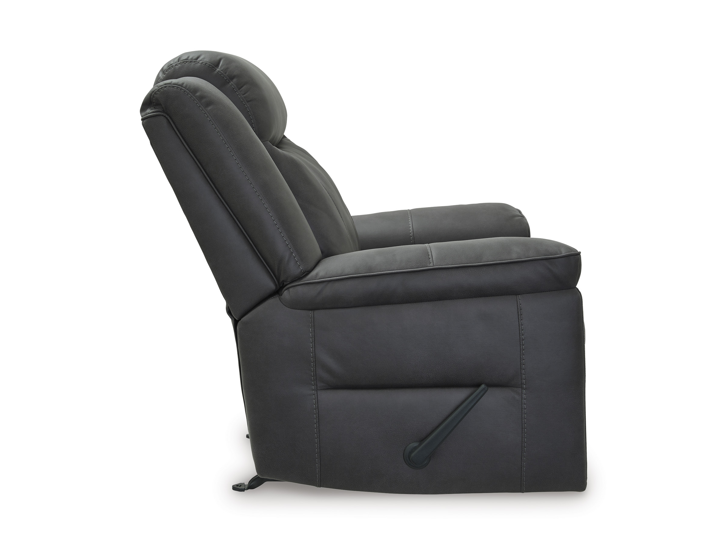 Status Check Faux Leather Rocker Recliner