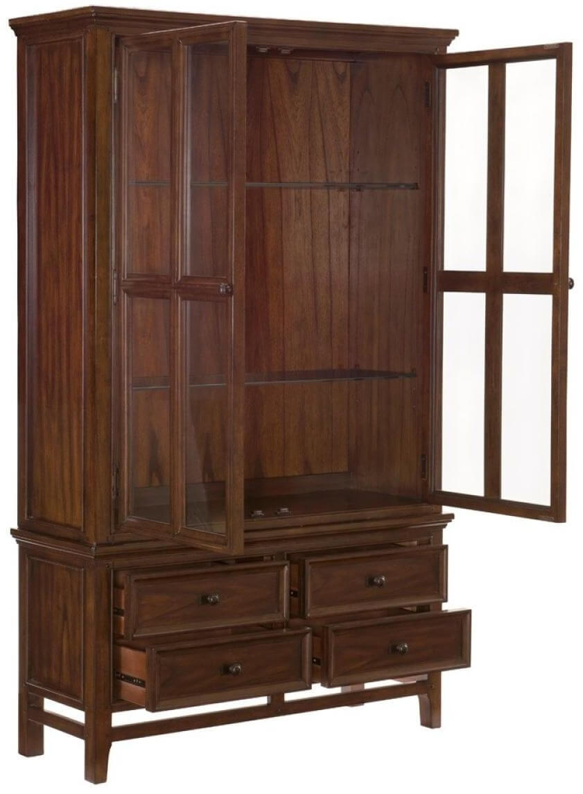 Frazier Park Wood China Cabinet
