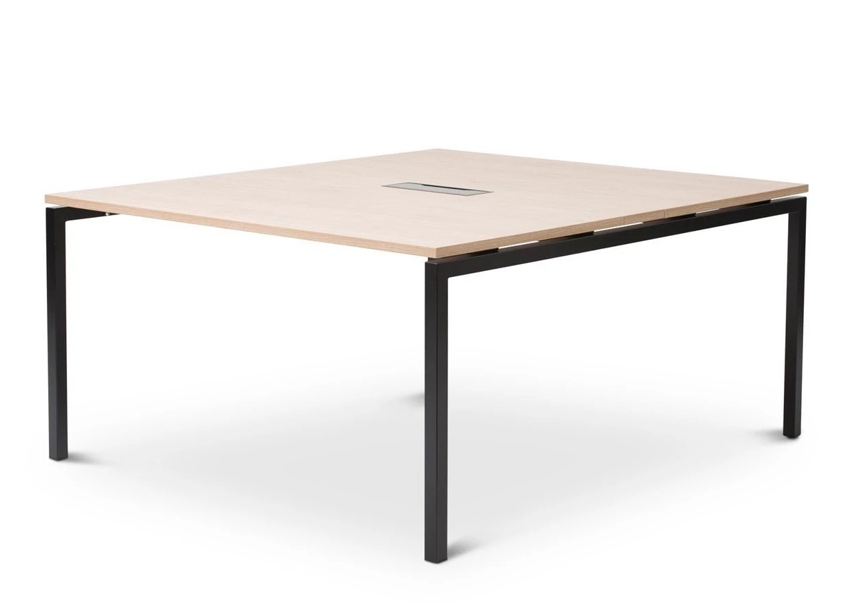 Nova U 62.9" Meeting Table w/Metal Frame for 6/8 Persons