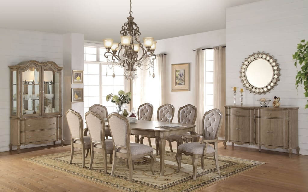 Chelmsford Wood/Fabric Dining Room Set