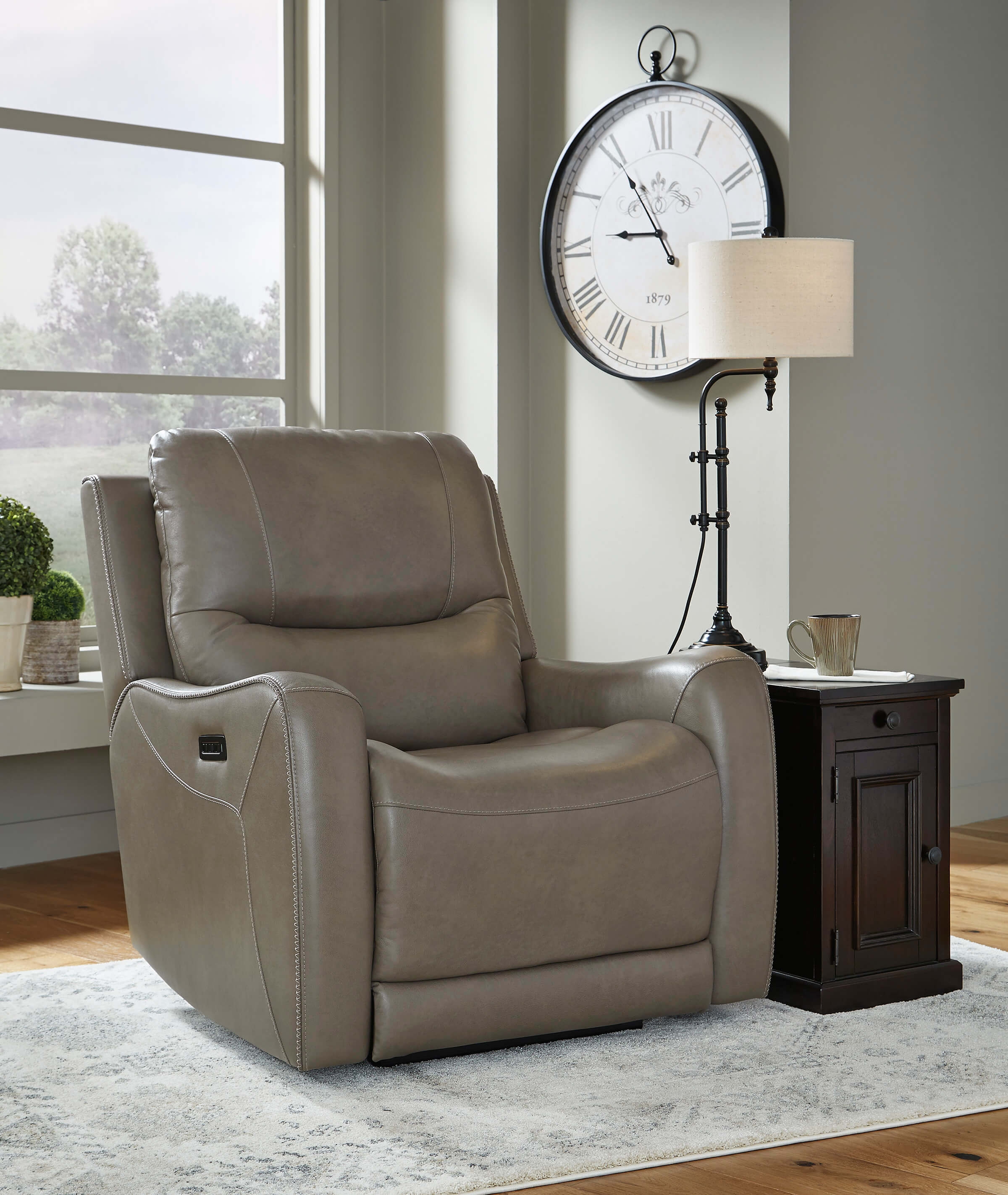 Galahad Faux Leather Power Recliner Chair