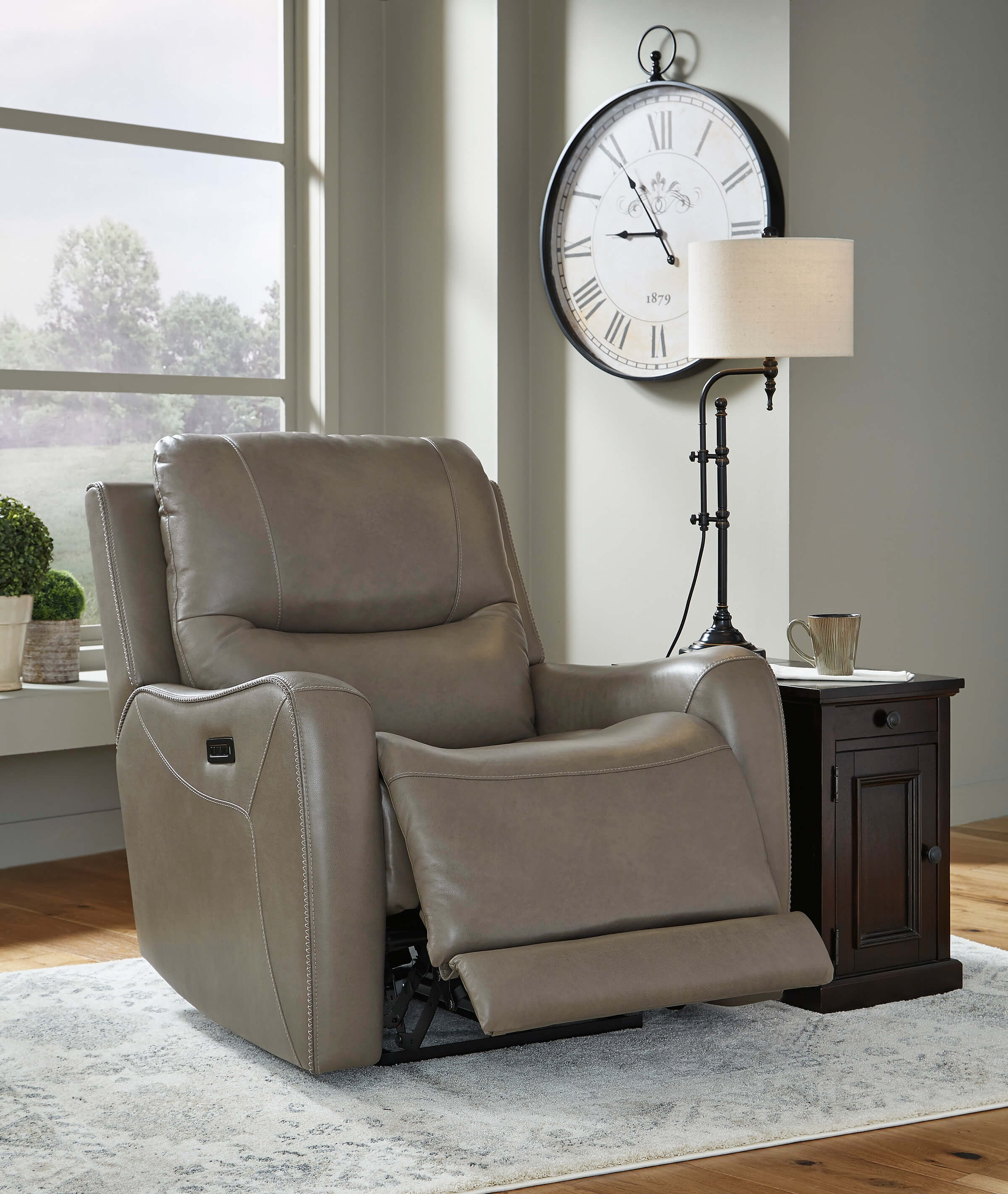 Galahad Faux Leather Power Recliner Chair