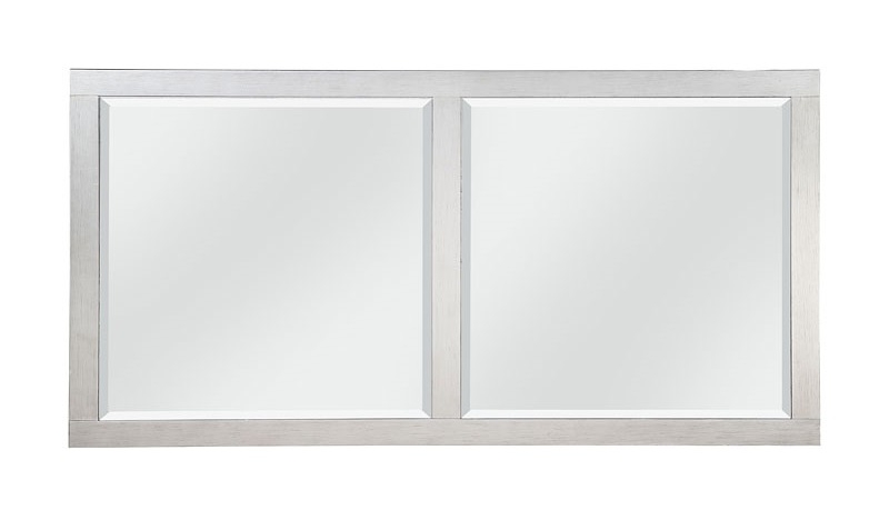 Varian 78" Wood/Mirror Rectangular Dining Room Set