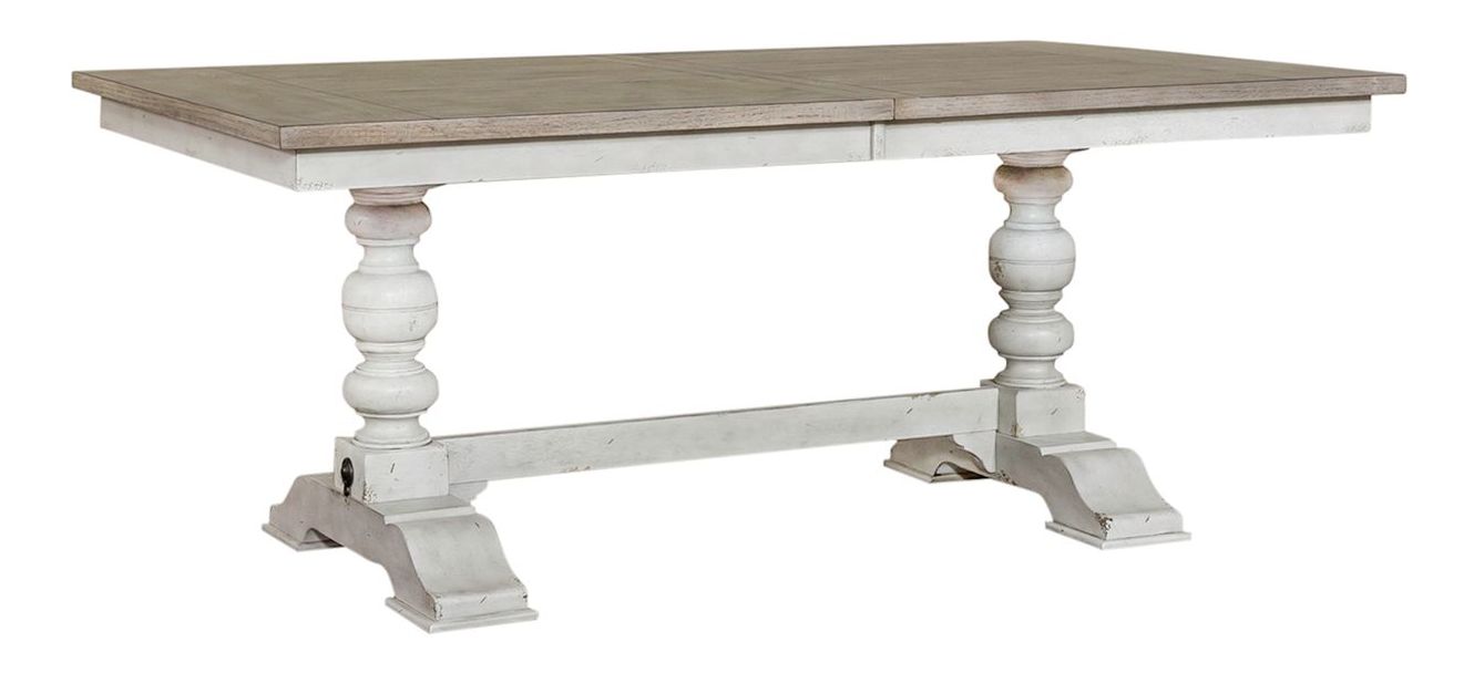 Whitney Rectangular Wood Trestle Dining Table