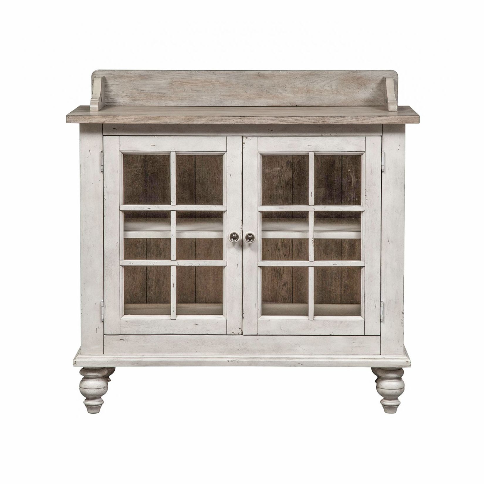 Whitney Wood 2-Glass Door Server