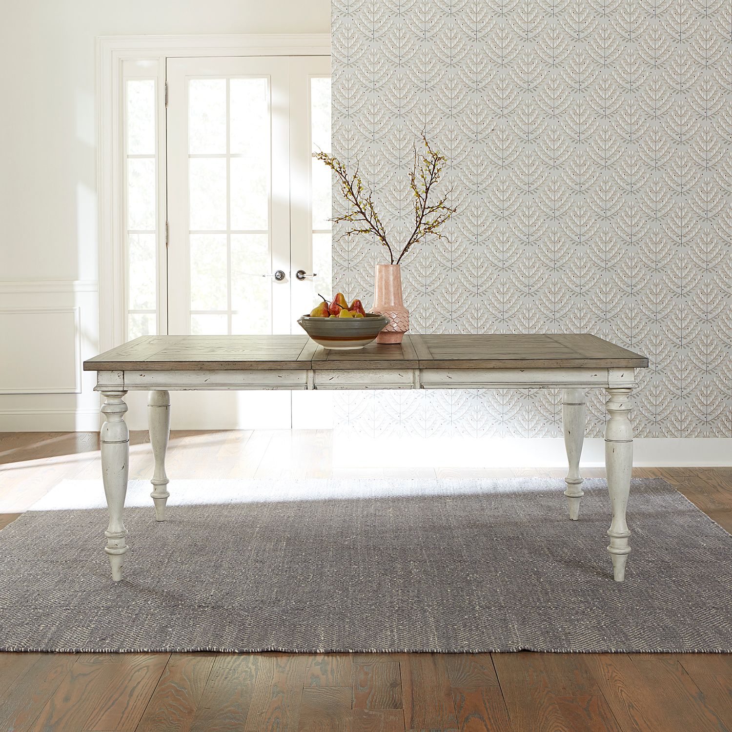 Whitney Rectangular Wood Extendable Dining Table