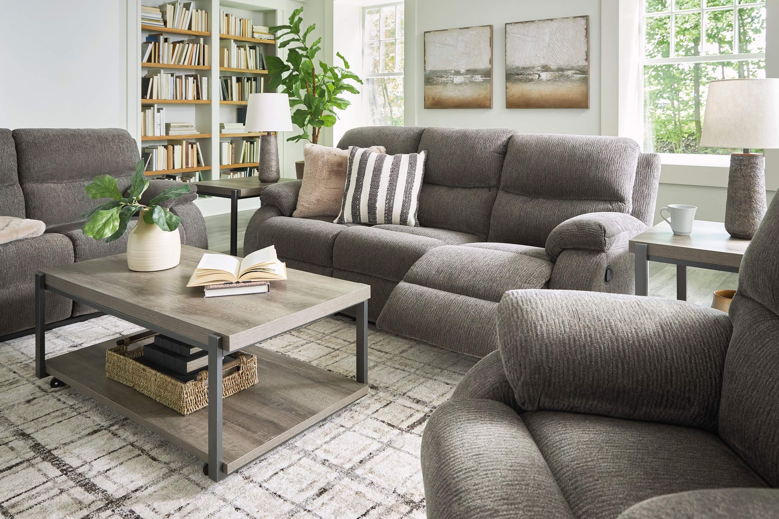 ashley Scranto Fabric living room sets