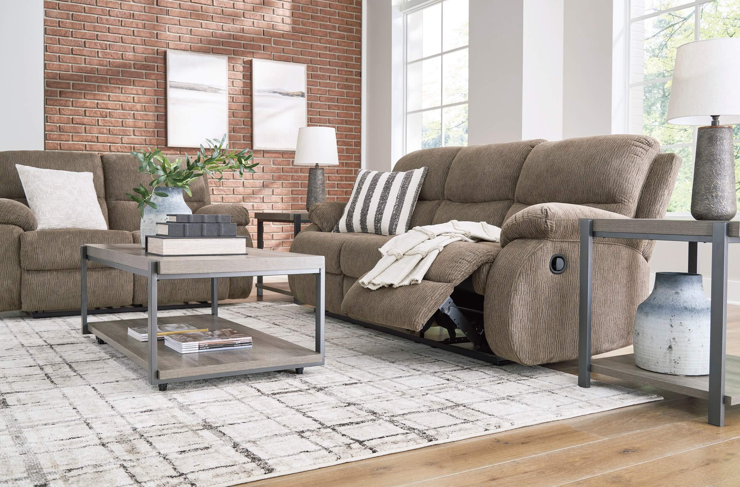 Ashley Scranto Reclining Sofa Set