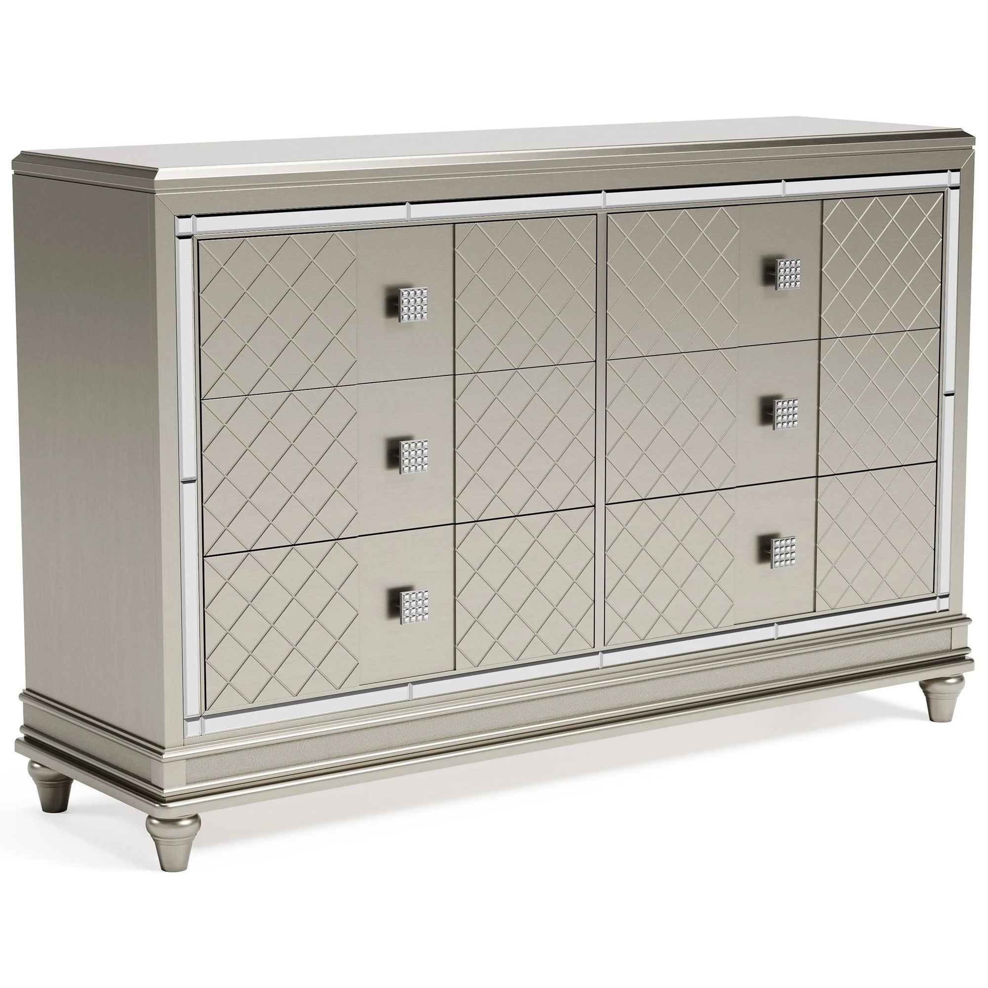 Ashley SM Chevanna 6-Drawer Wood Veneer Dresser