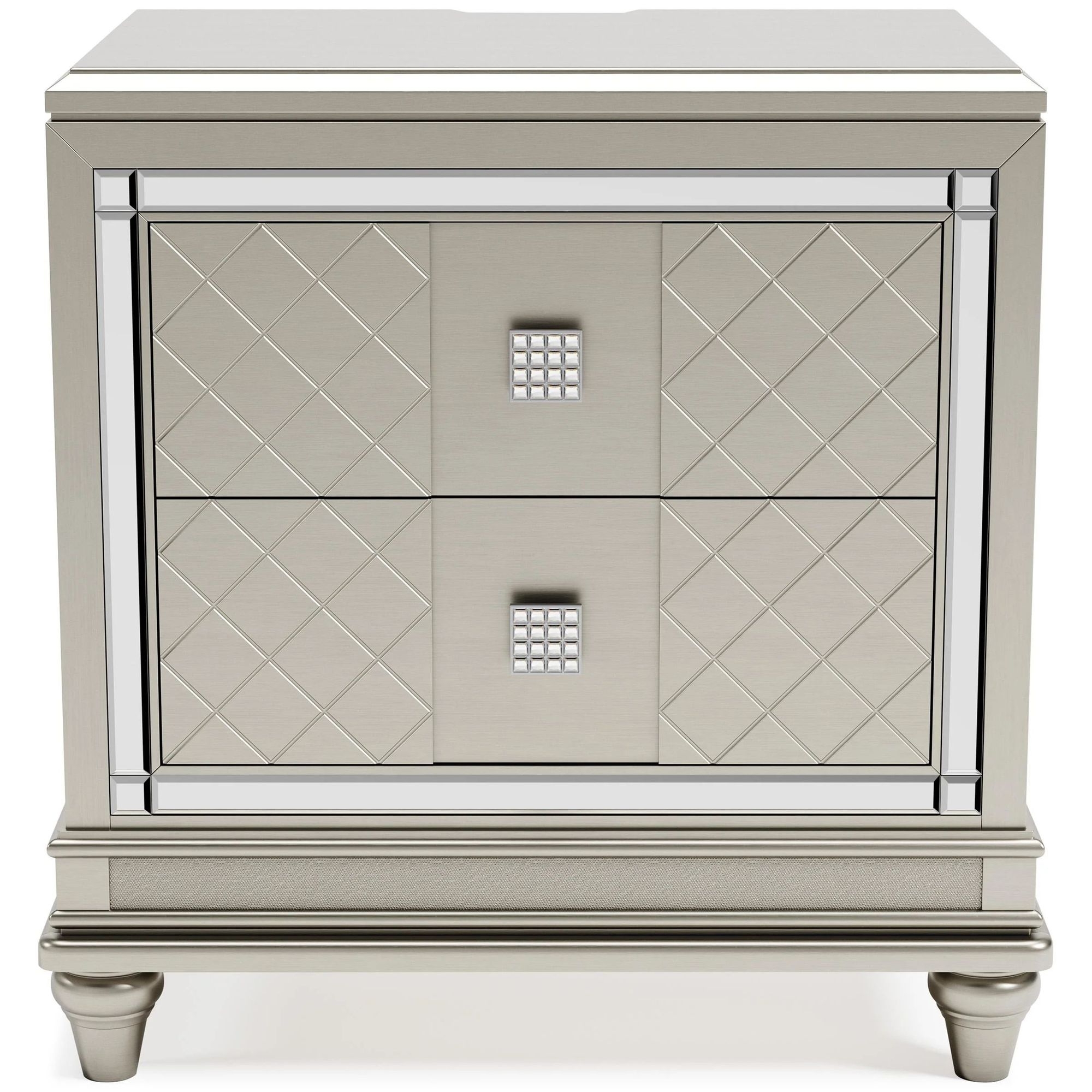 Ashley SM Chevanna Velvet Upholstered Panel Bedroom Set with LED Backlight