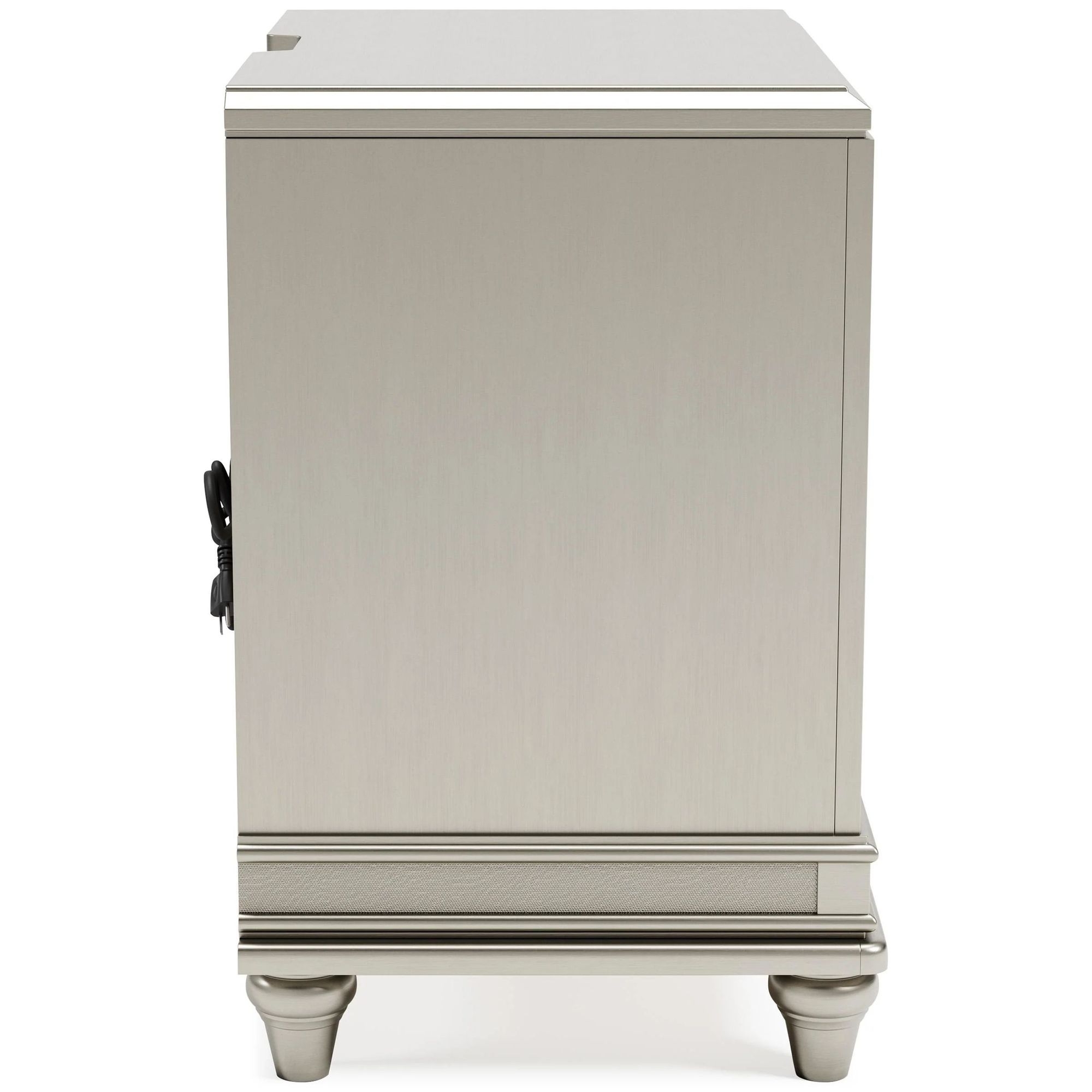 Ashley SM Chevanna 2-Drawer Wood Veneer Nightstand with Power Supply