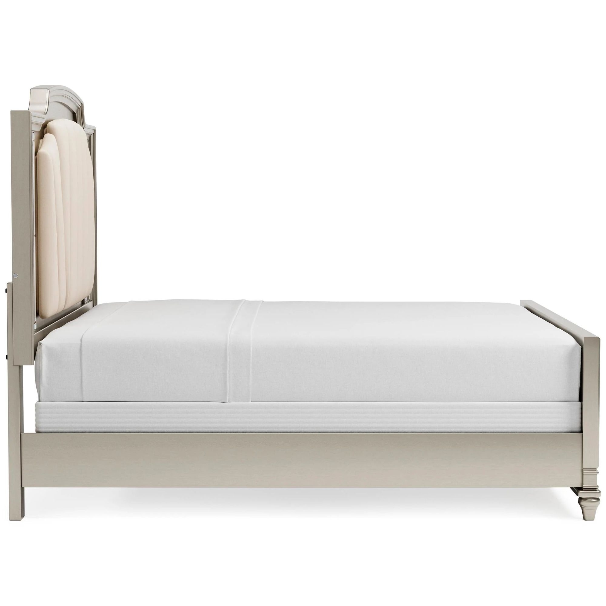 Ashley SM Chevanna Velvet Upholstered Panel Bedroom Set with LED Backlight