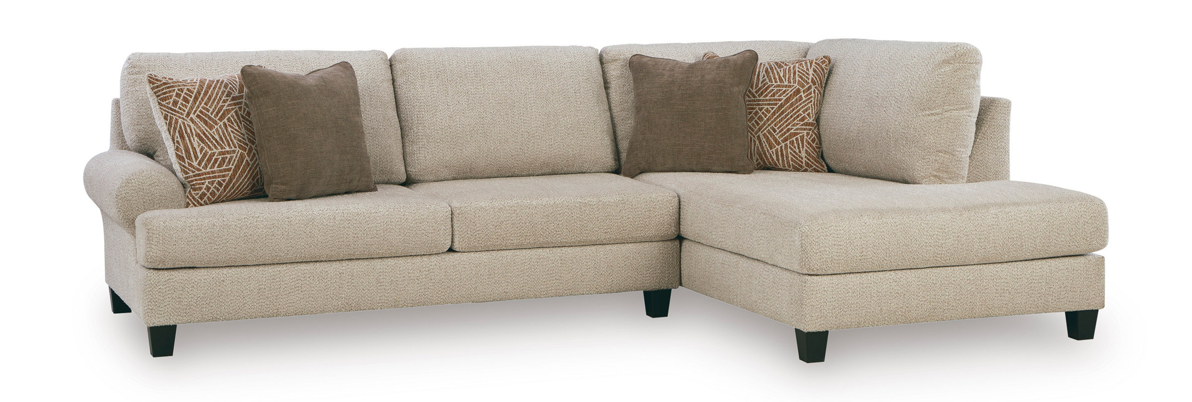 Steelwater Retreat L-Shaped Polyester 2-Piece Sectional with RAF Chaise