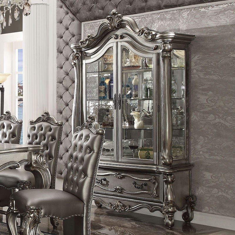 Versailles Wood Curio Cabinet