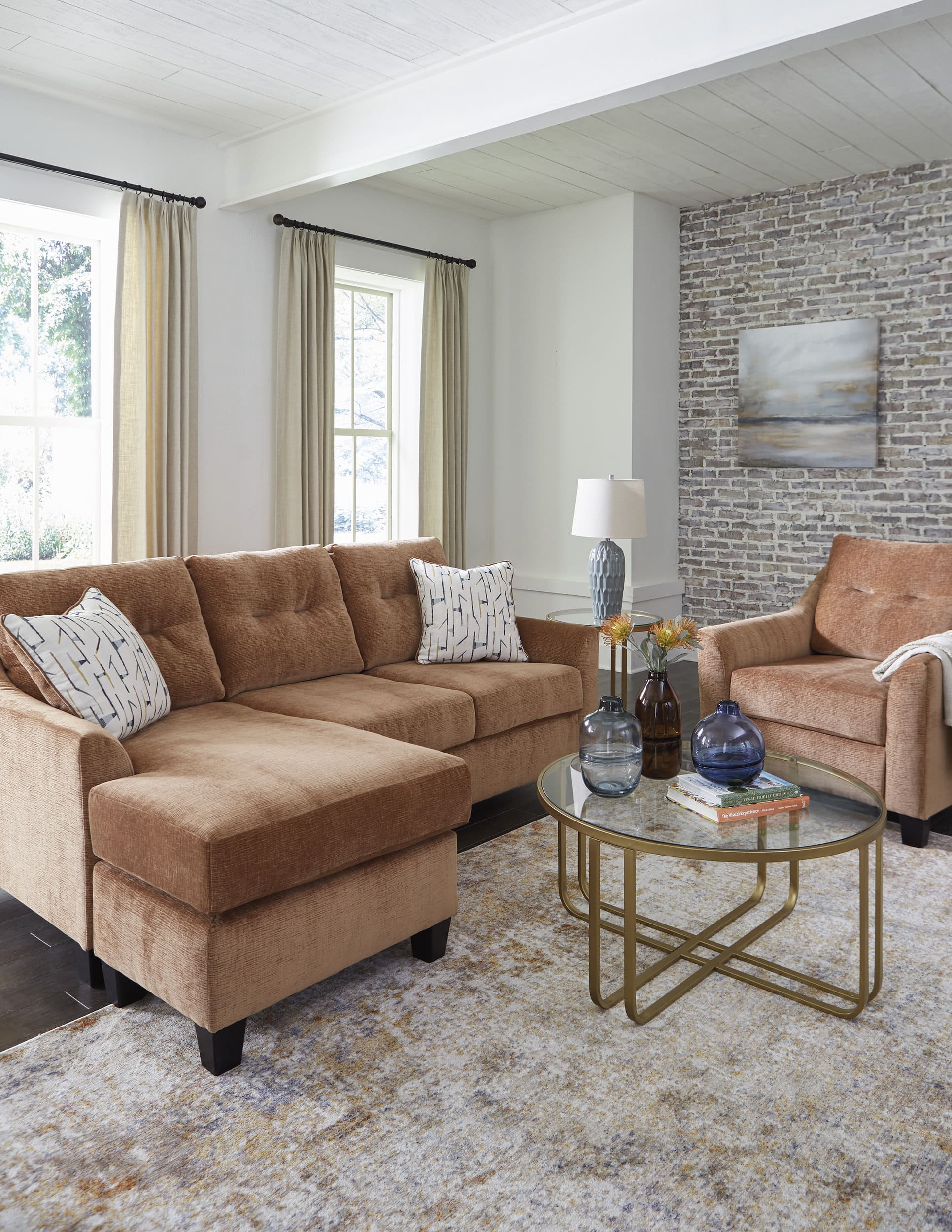 Amity Bay Polyester Queen Sofa Chaise Sleeper