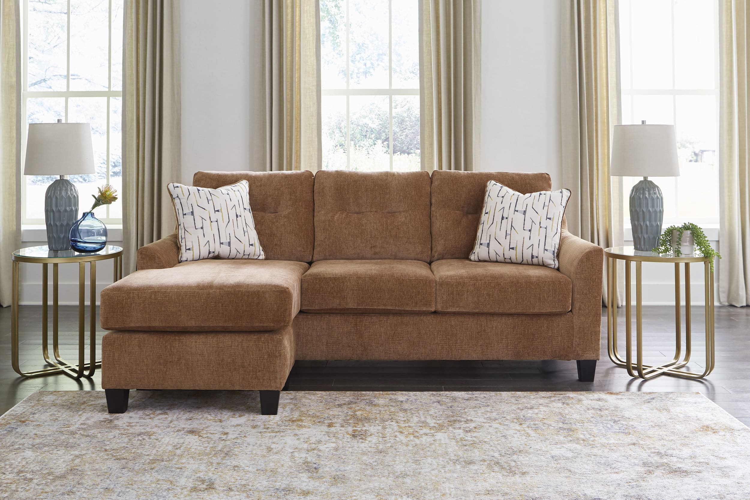 Amity Bay Polyester Queen Sofa Chaise Sleeper