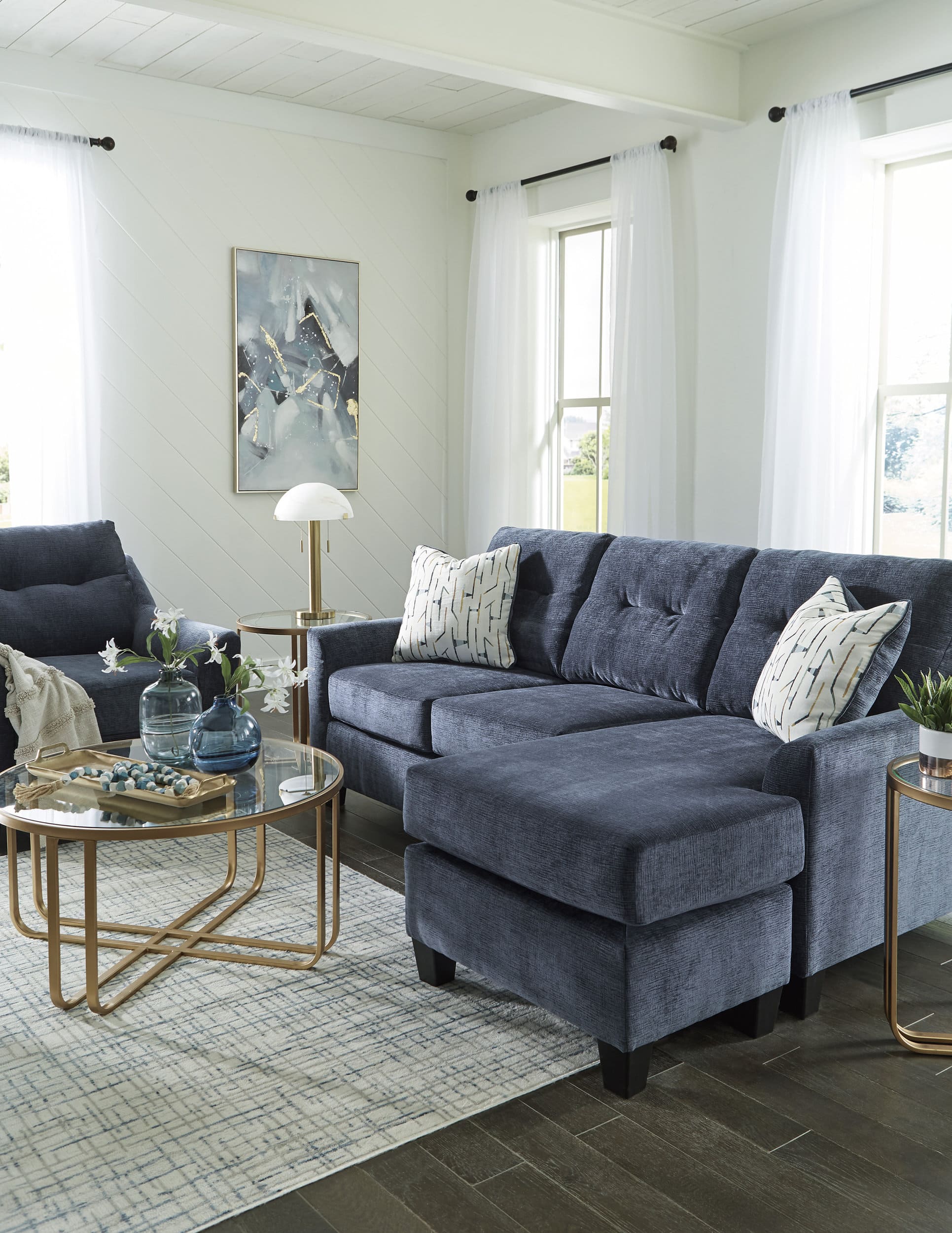 Living Room Amity Bay Sofa Chaise and Chair. Sofa Set