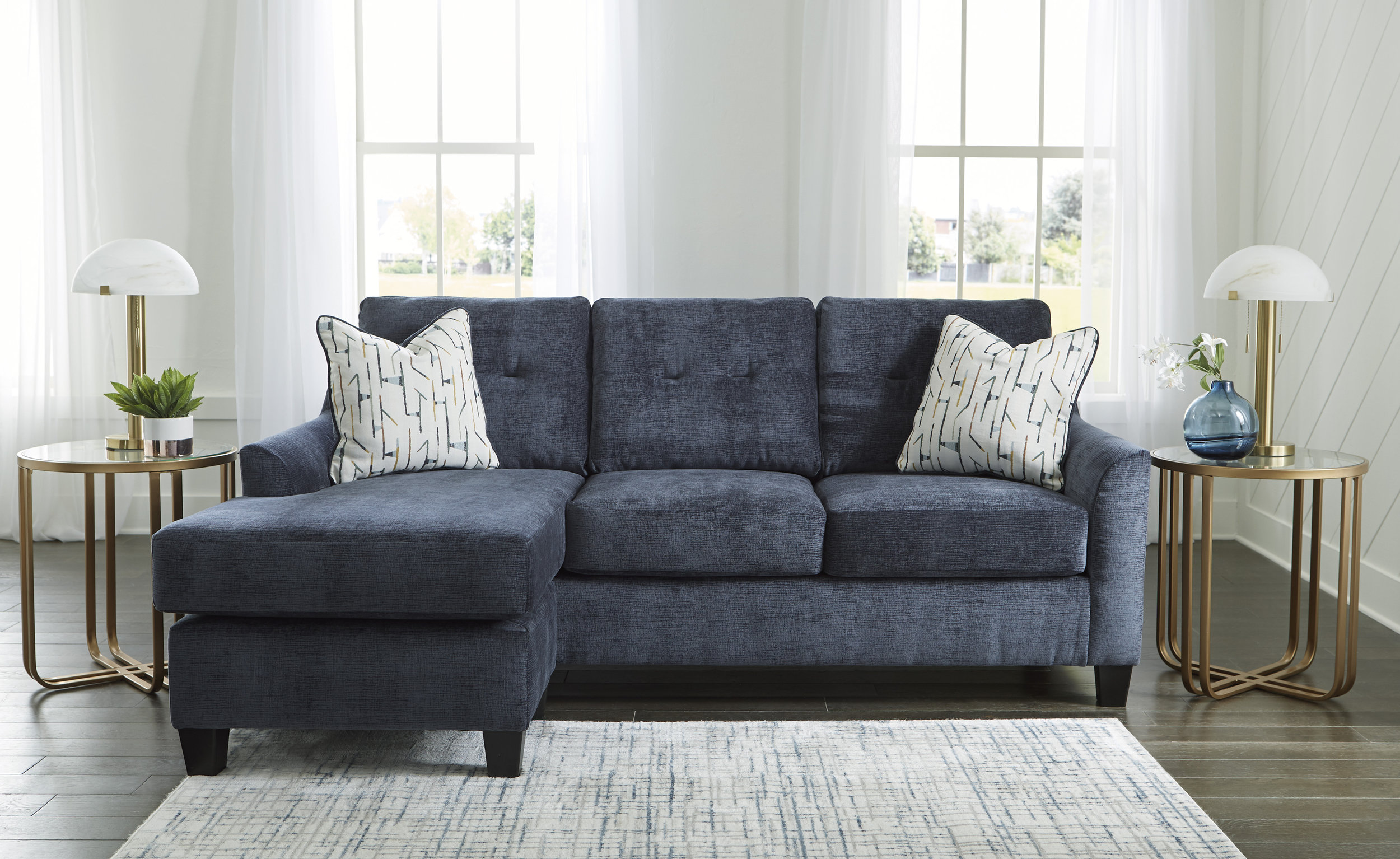 Amity Bay Queen Sofa Chaise Sleeper with Memory