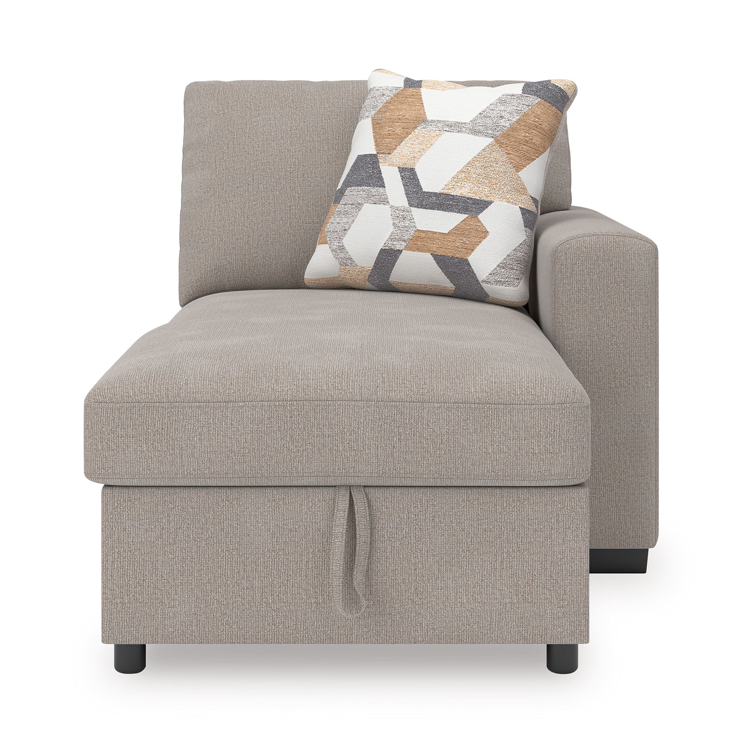 Higgesbee L-Shaped Polyester 5-Piece Sectional with Pop Up Sleeper & Chaise