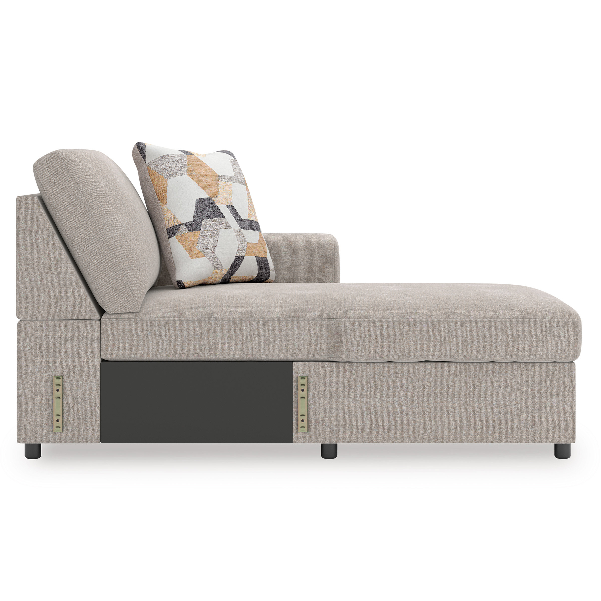 Higgesbee L-Shaped Polyester 5-Piece Sectional with Pop Up Sleeper & Chaise
