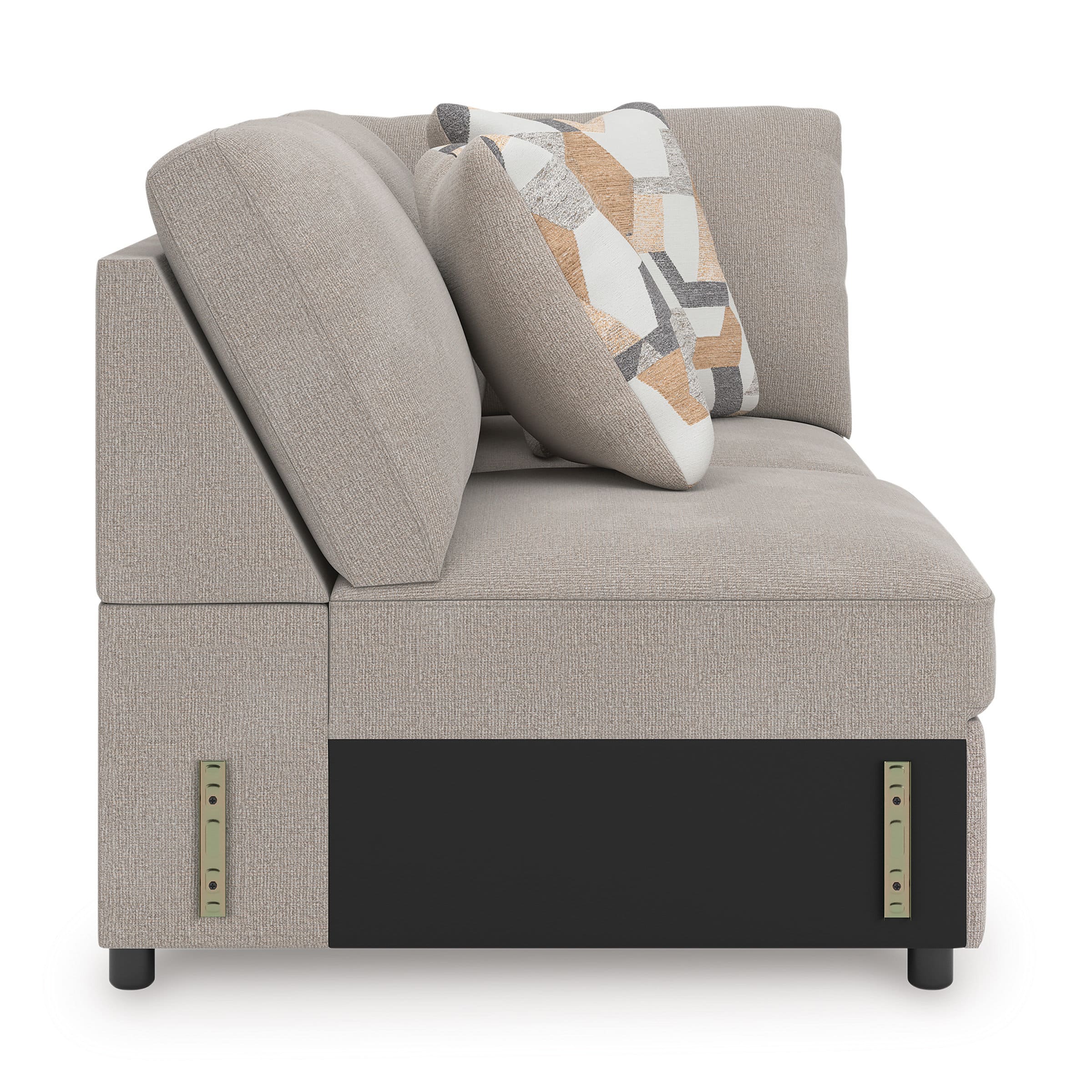 Higgesbee L-Shaped Polyester 5-Piece Sectional with Pop Up Sleeper & Chaise