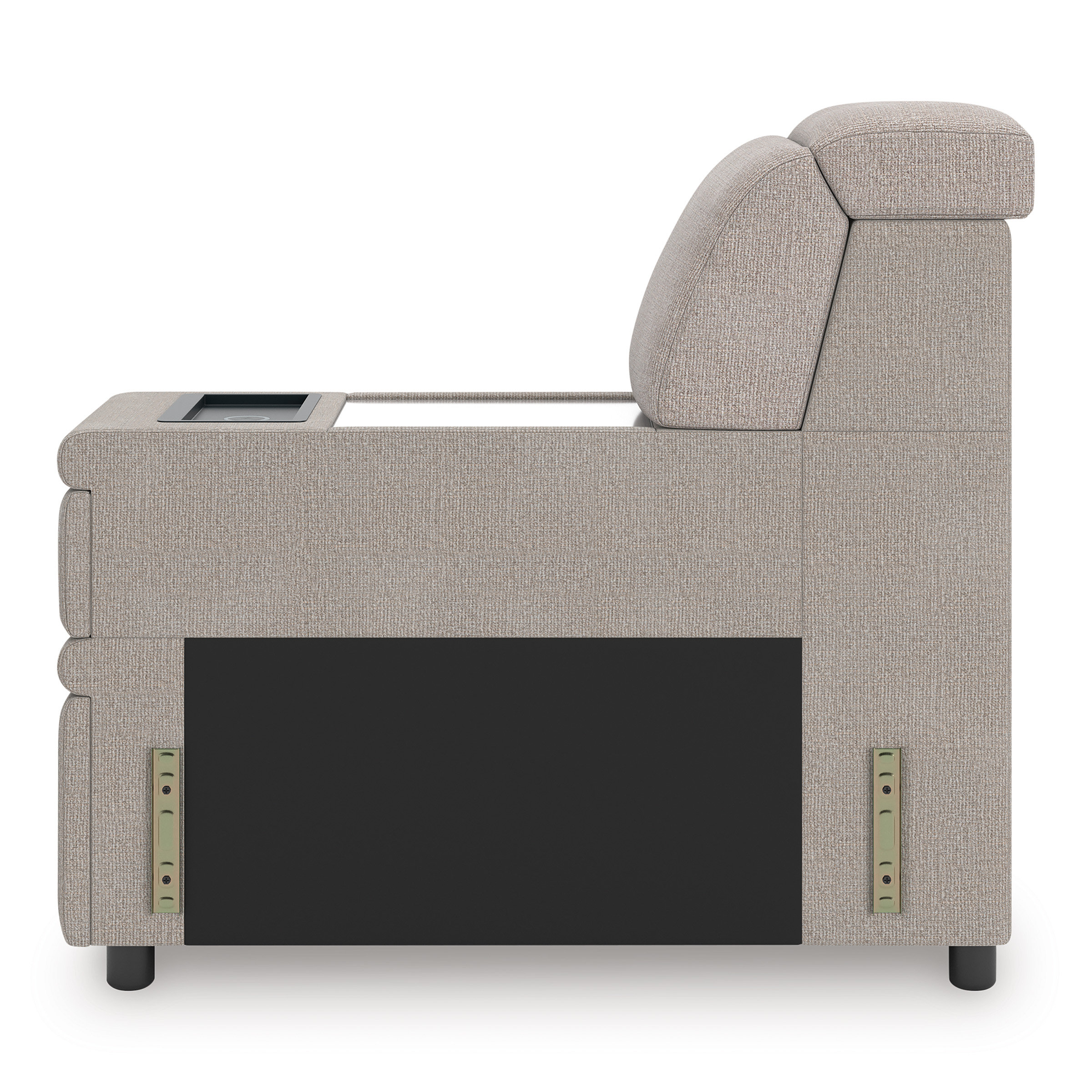 Higgesbee L-Shaped Polyester 5-Piece Sectional with Pop Up Sleeper & Chaise