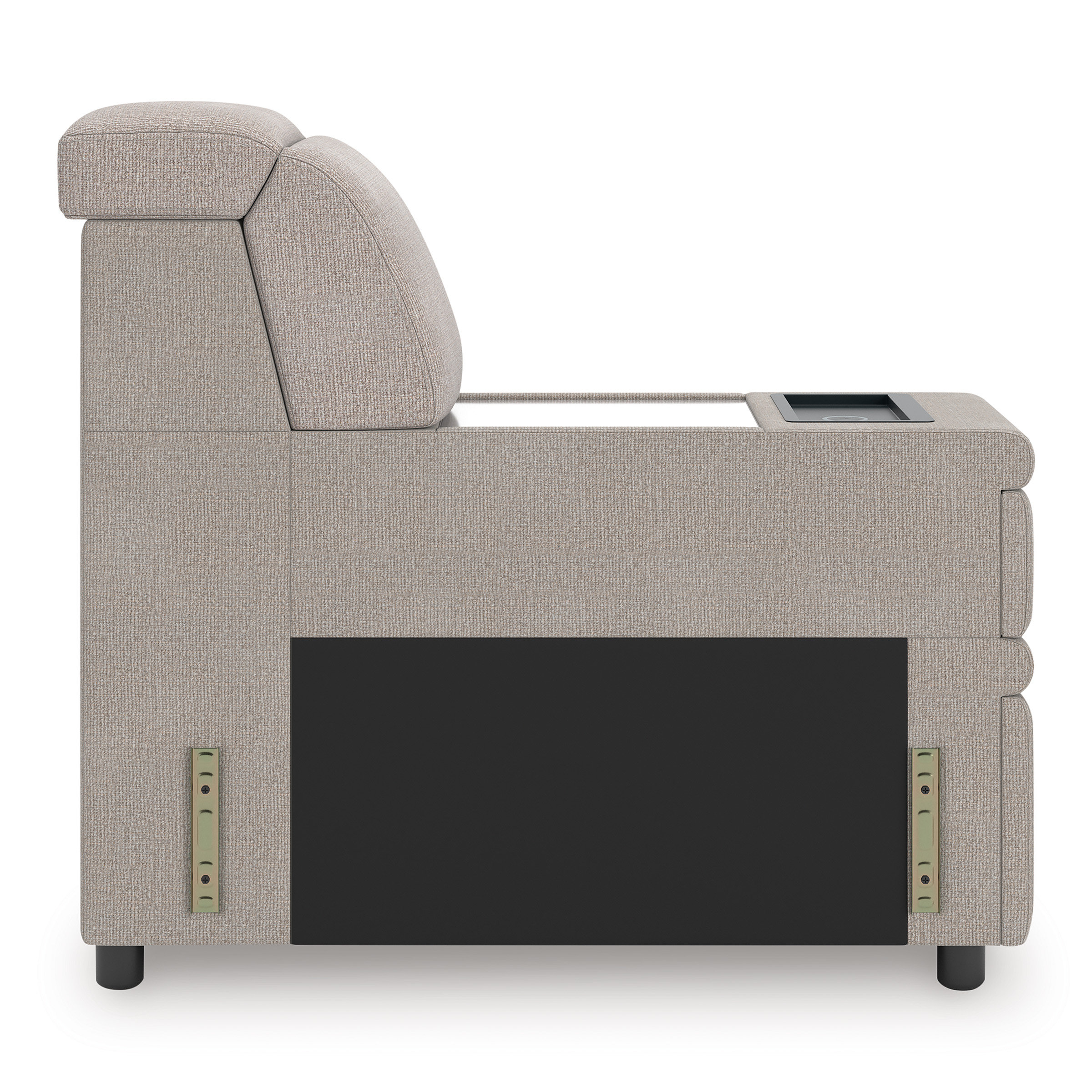 Higgesbee L-Shaped Polyester 5-Piece Sectional with Pop Up Sleeper & Chaise
