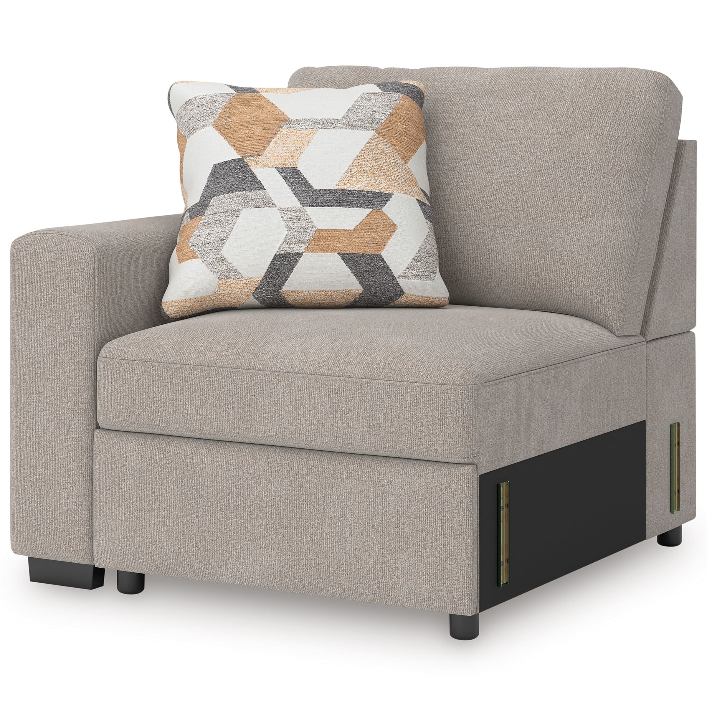 Higgesbee L-Shaped Polyester 5-Piece Sectional with Pop Up Sleeper & Chaise