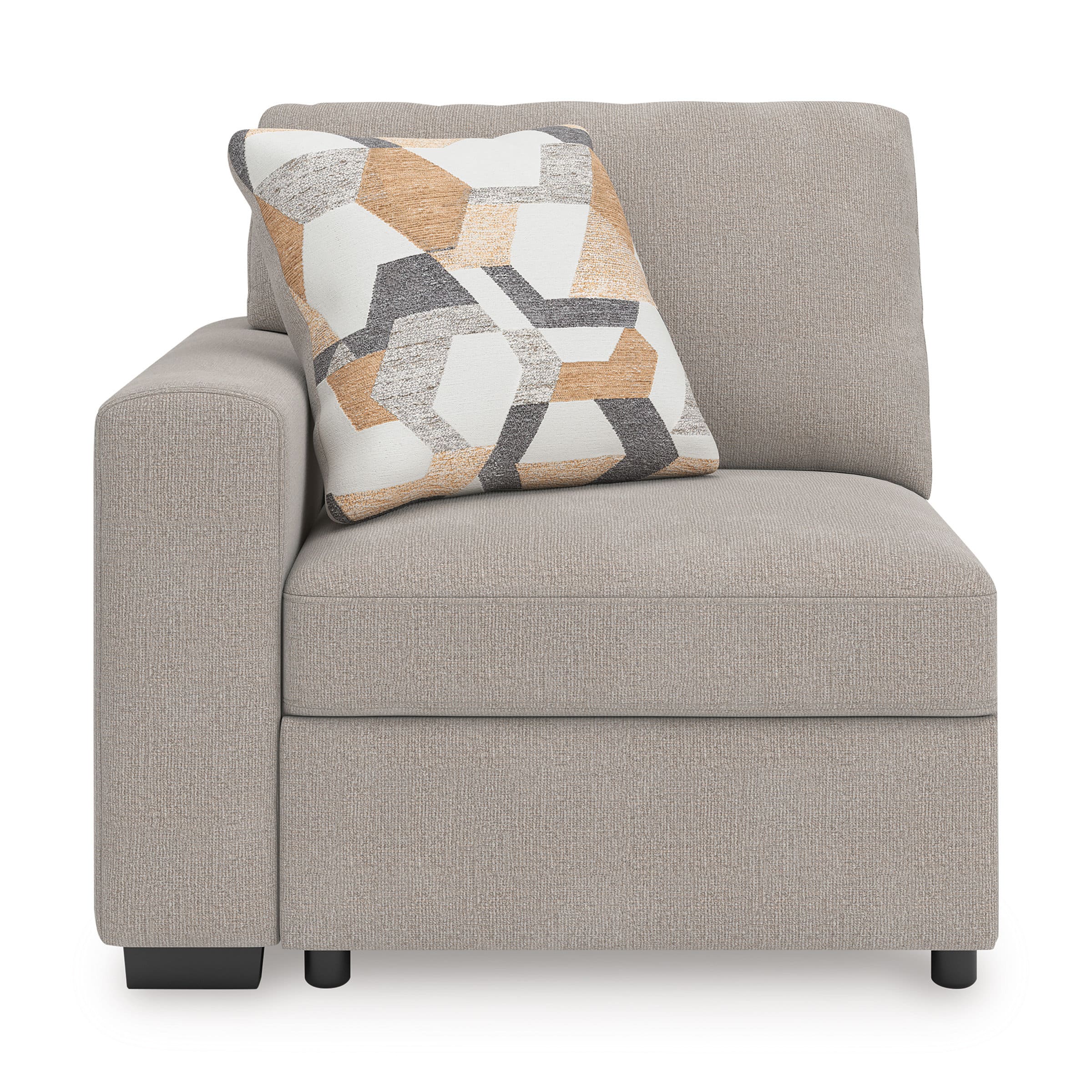 Higgesbee L-Shaped Polyester 5-Piece Sectional with Pop Up Sleeper & Chaise