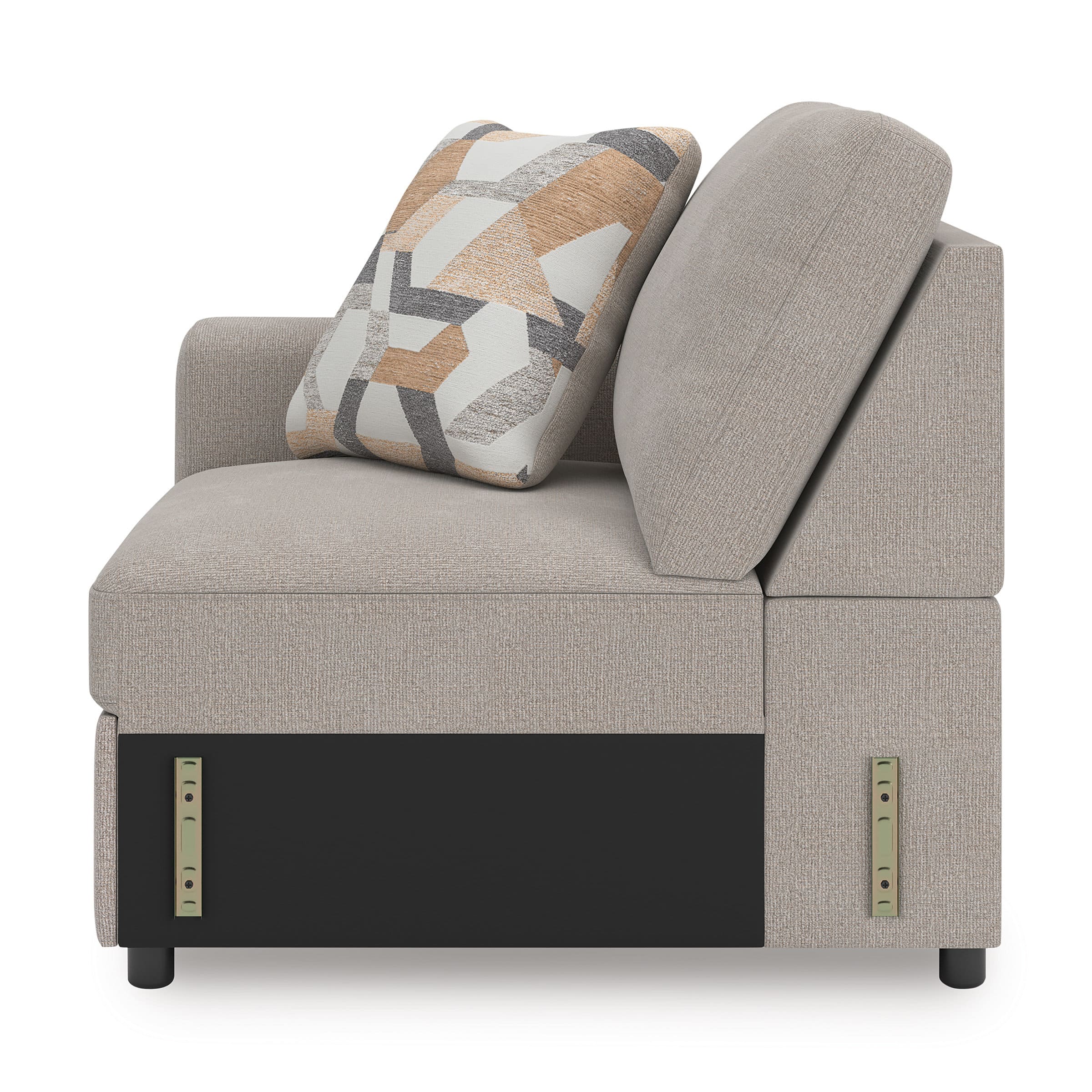 Higgesbee L-Shaped Polyester 5-Piece Sectional with Pop Up Sleeper & Chaise