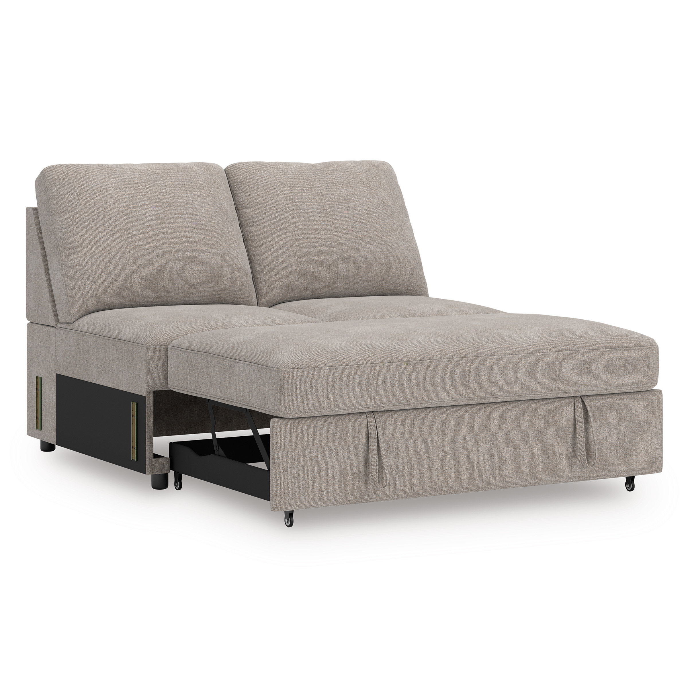 Higgesbee L-Shaped Polyester 5-Piece Sectional with Pop Up Sleeper & Chaise