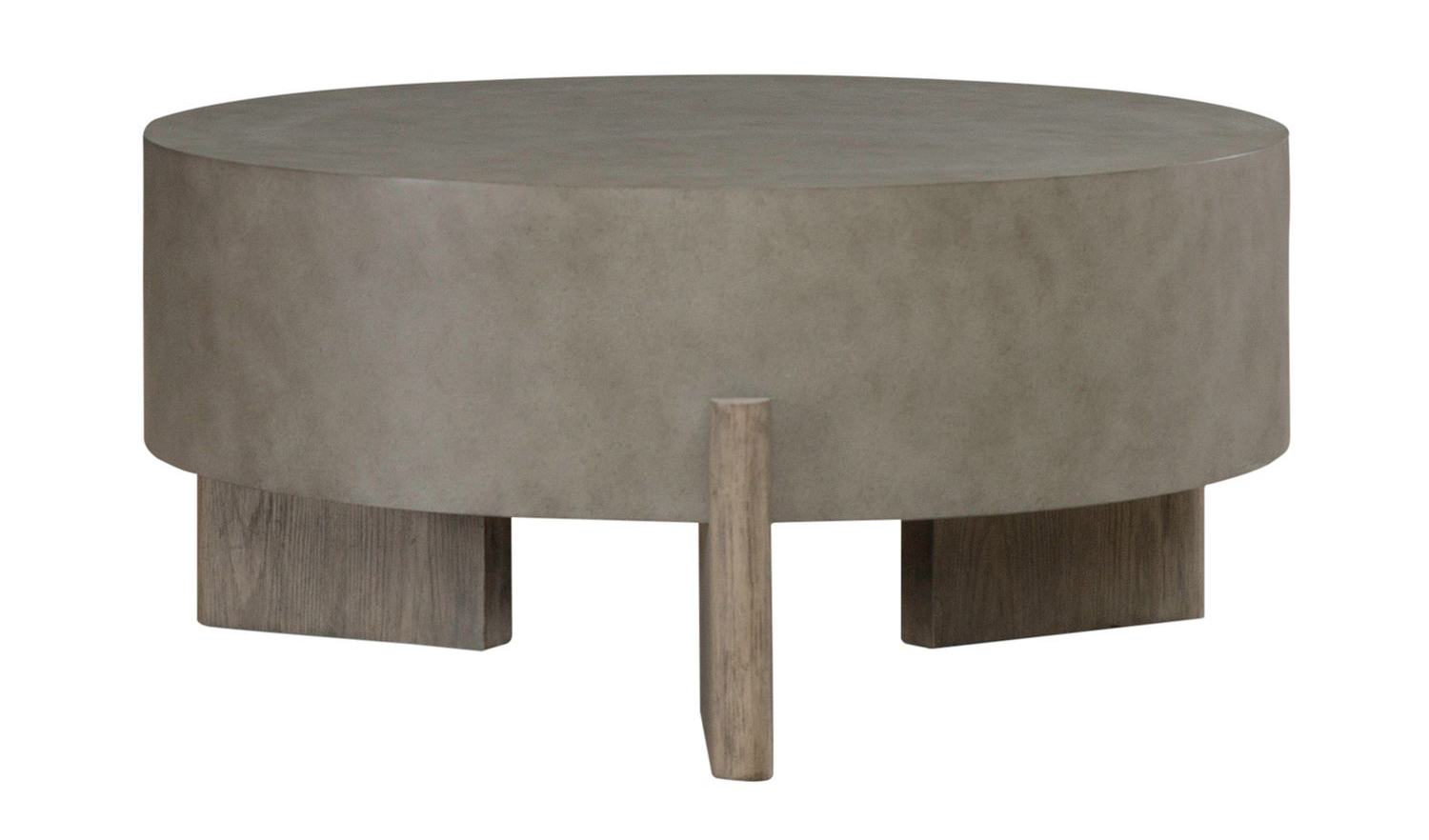 Affinity Oval Faux Concrete Cocktail Table Set 3 Piece