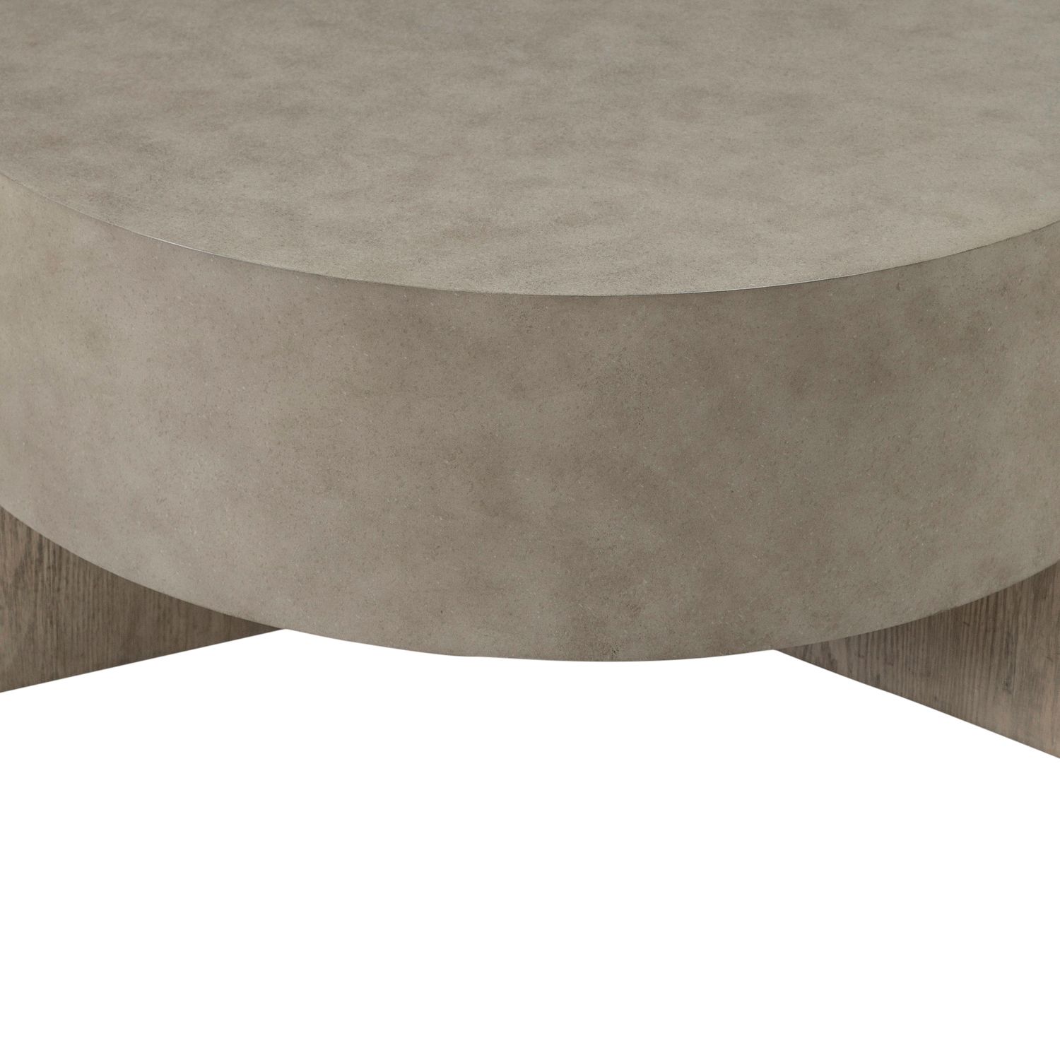 Affinity Oval Faux Concrete Cocktail Table Set 3 Piece
