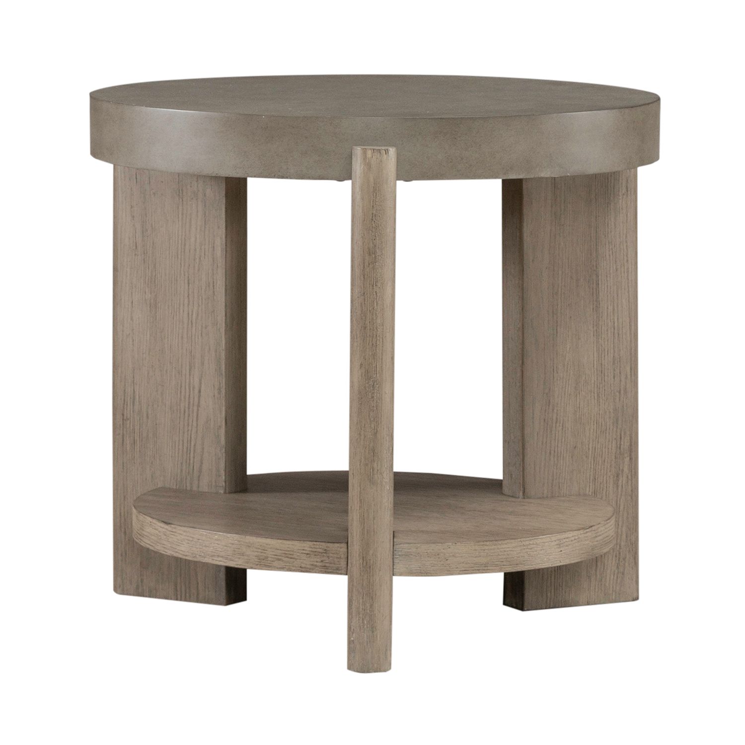 Affinity Oval Faux Concrete Cocktail Table Set 3 Piece