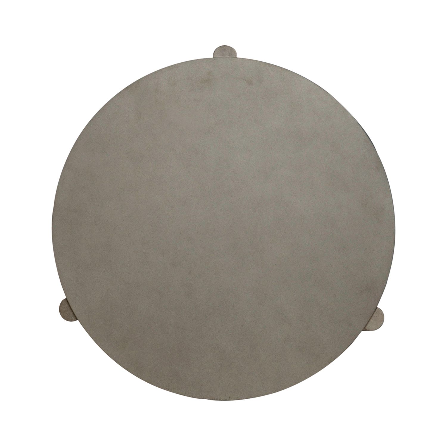 Affinity Round Faux Concrete/Wood End Table
