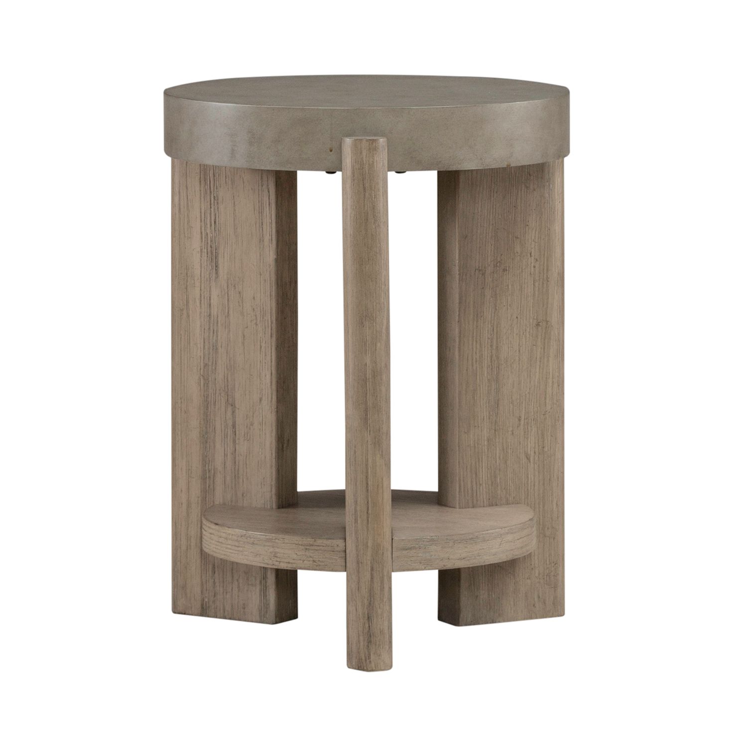 Affinity Oval Faux Concrete Cocktail Table Set 3 Piece