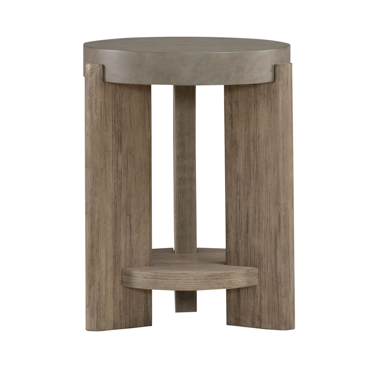 Affinity Oval Faux Concrete Cocktail Table Set 3 Piece