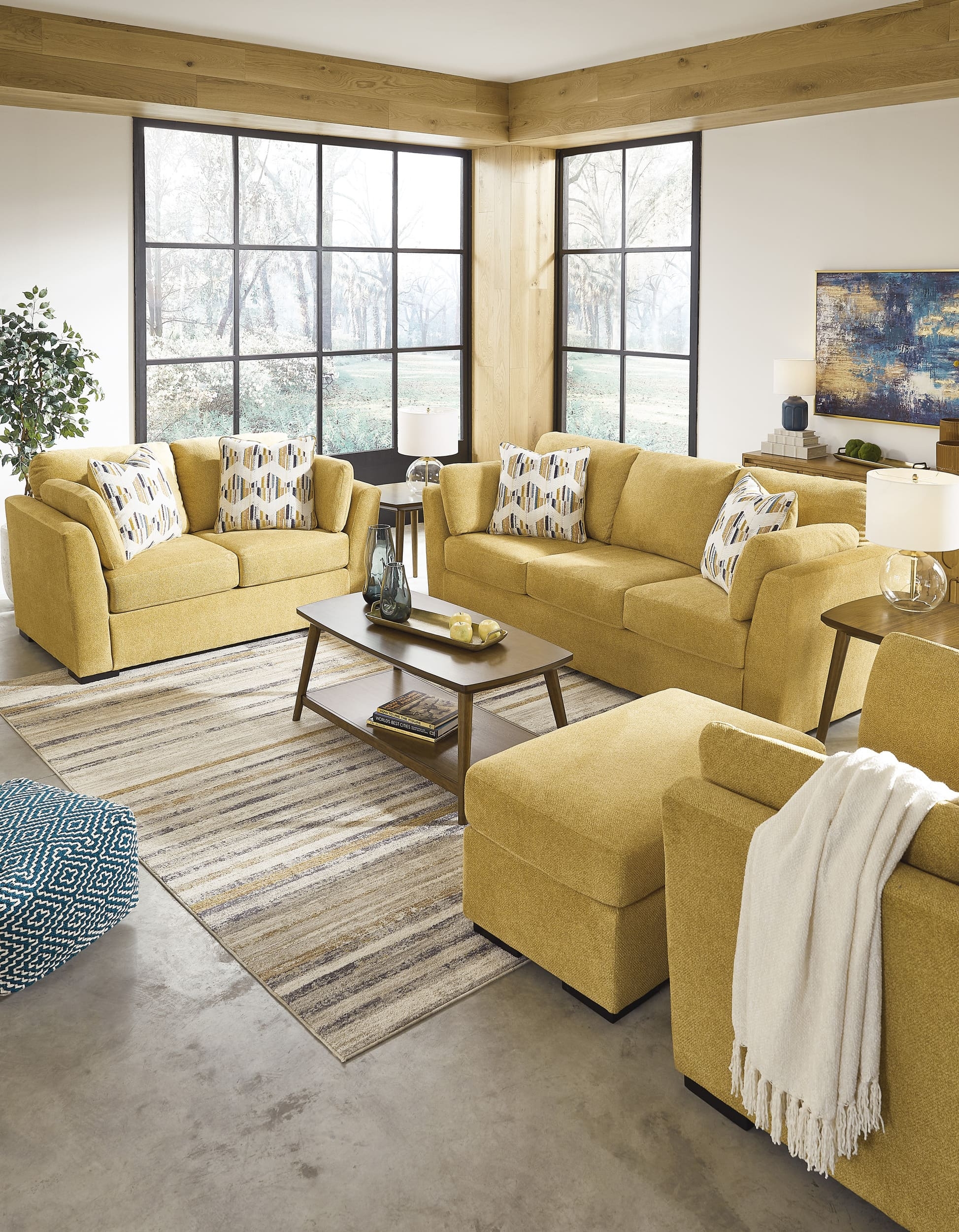 Keerwick Polyester Ottoman