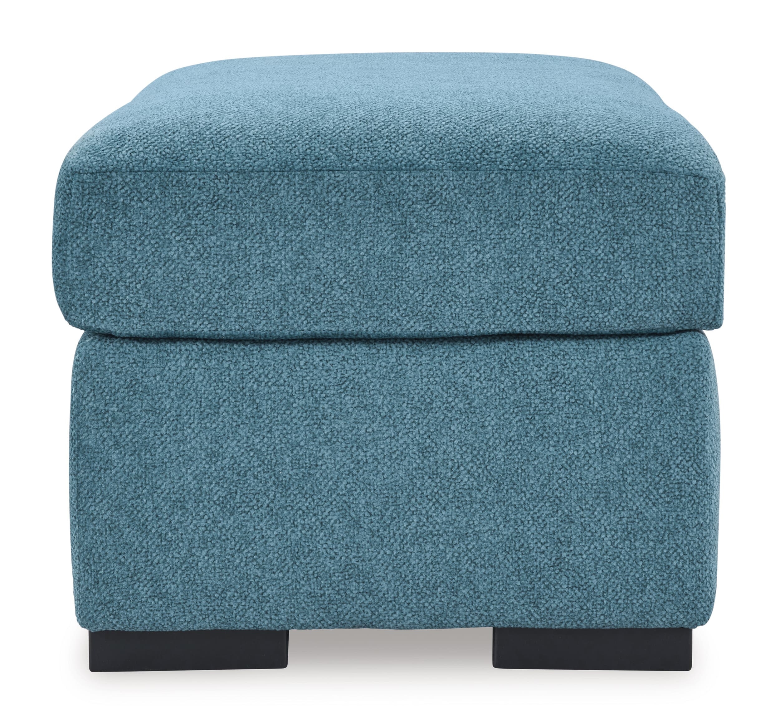 Ashley Keerwick Teal Ottoman Side