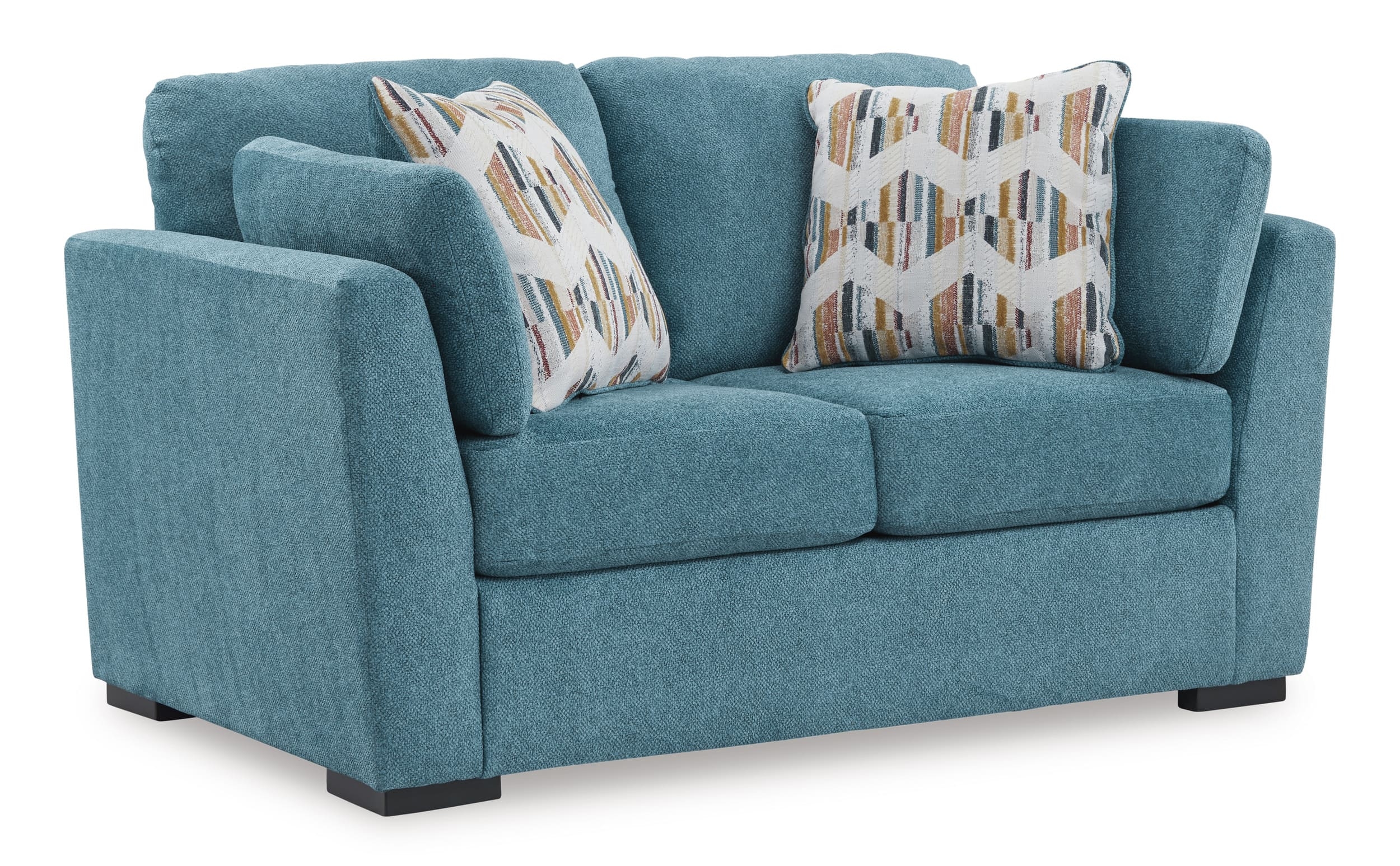 Ashley Keerwick Teal Loveseat