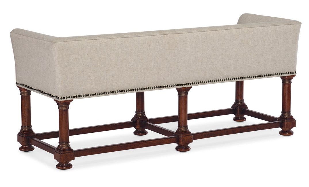 Charleston Fabric/Wood Bed Bench