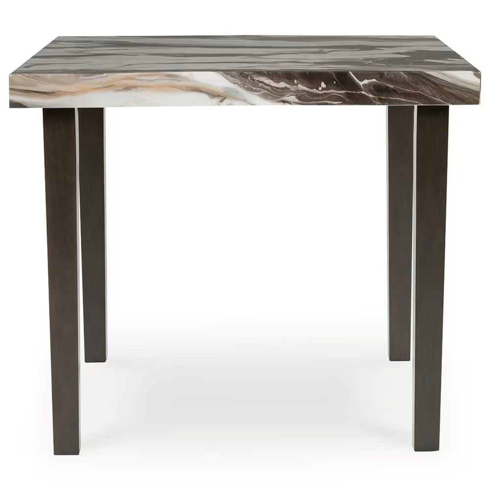 Jeshina Square Counter Height Dining Table | Brown & Beige