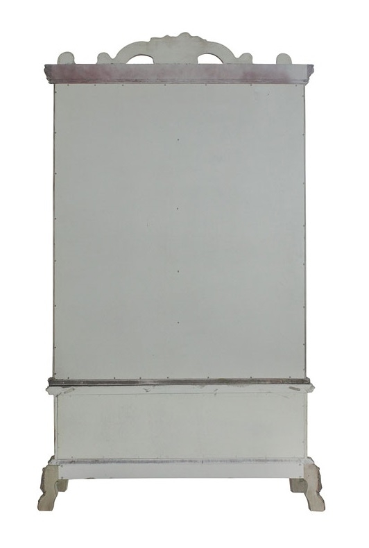 Dresden Glass/Wood Curio Cabinet